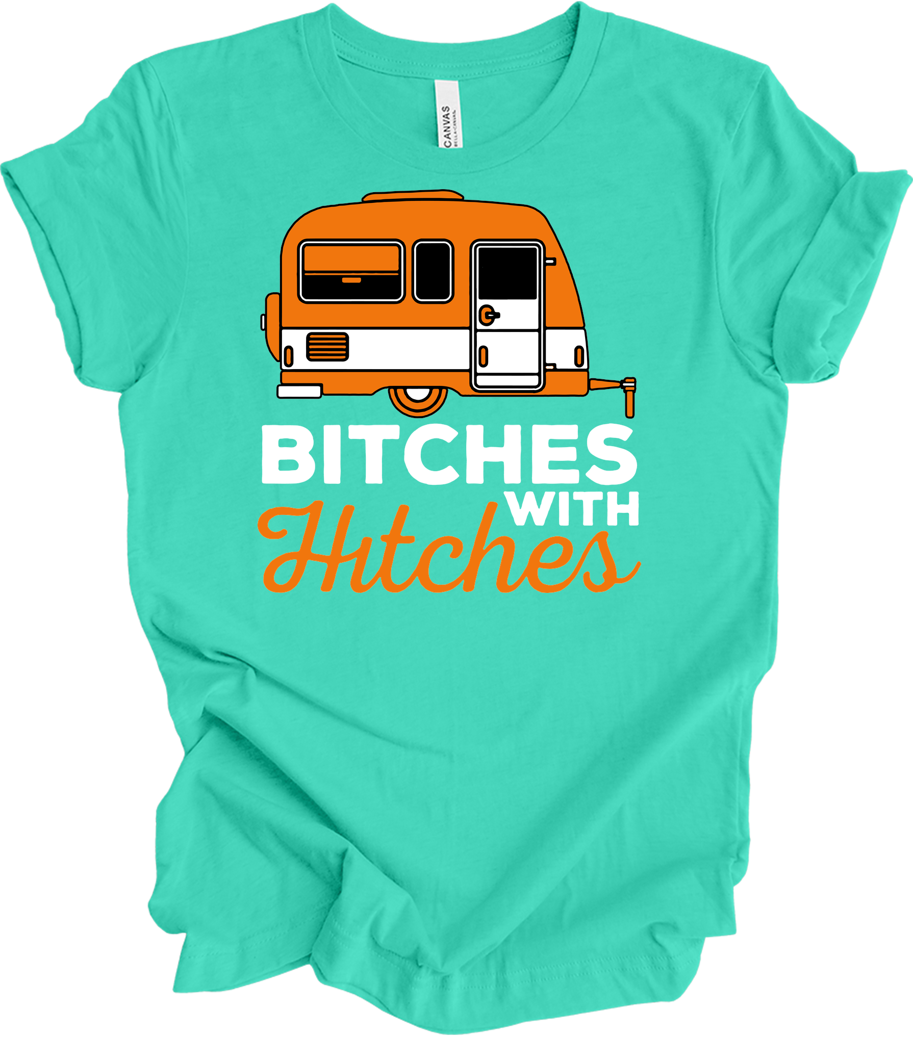 Bitches with Hitches T-Shirt in Teal