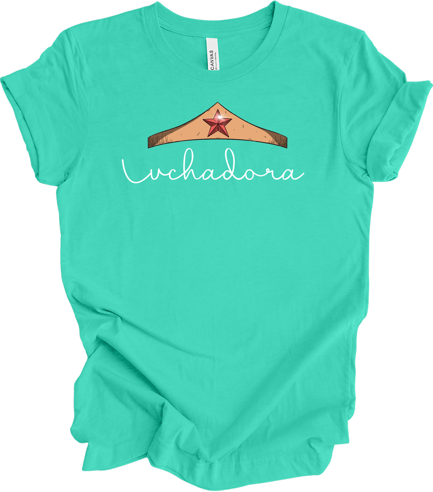 Wonder Woman Luchadora T-Shirt in Teal