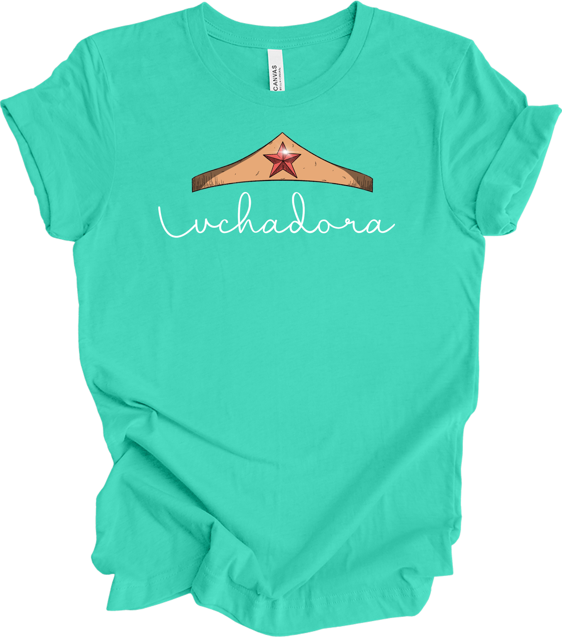 Wonder Woman Luchadora T-Shirt in Teal