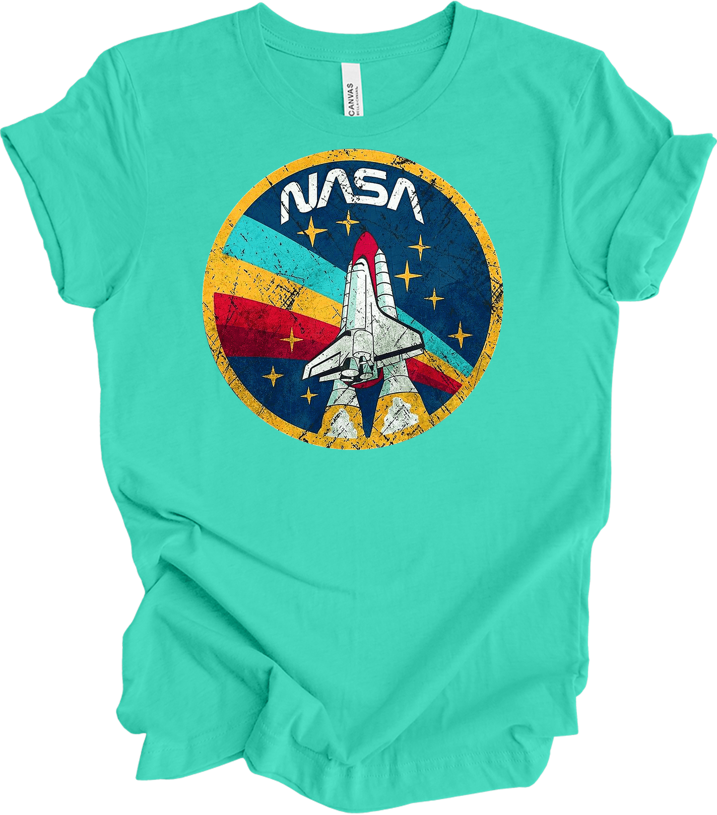 NASA Vintage Shuttle T-Shirt in Teal