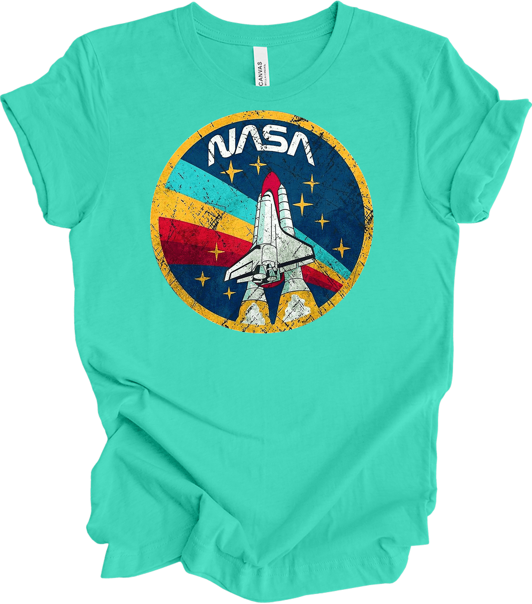 NASA Vintage Shuttle T-Shirt in Teal