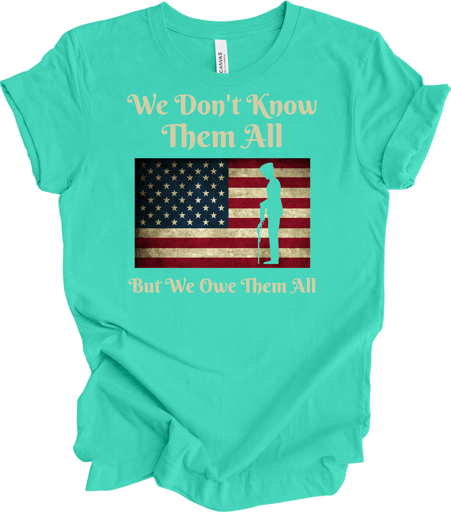 We Owe Them All T-Shirt in Teal