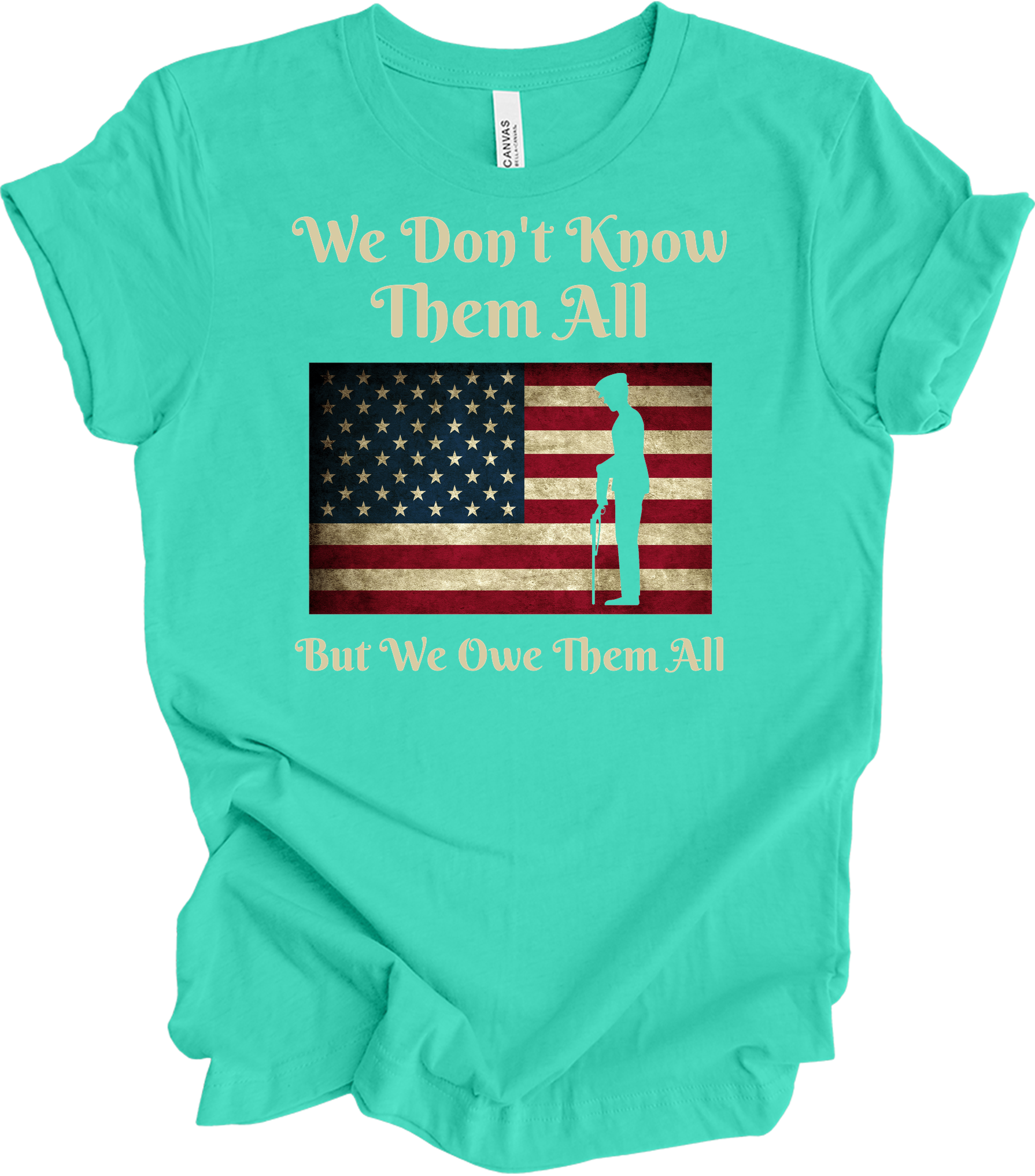 We Owe Them All T-Shirt in Teal