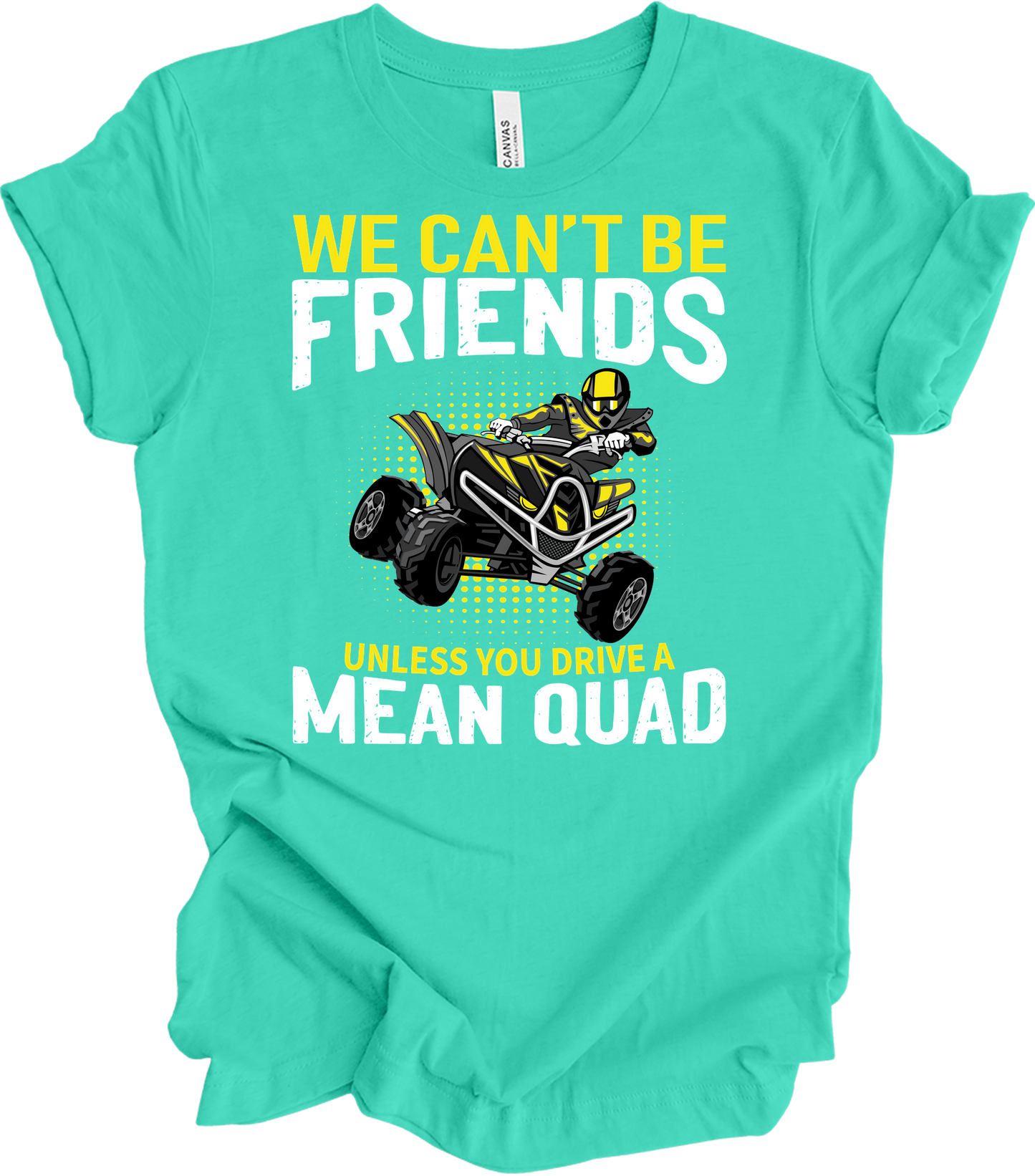 ATV Quad: Mean Quad T-Shirt in Teal
