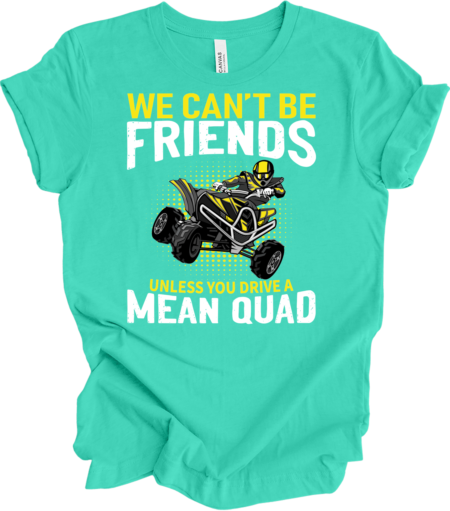 ATV Quad: Mean Quad T-Shirt in Teal