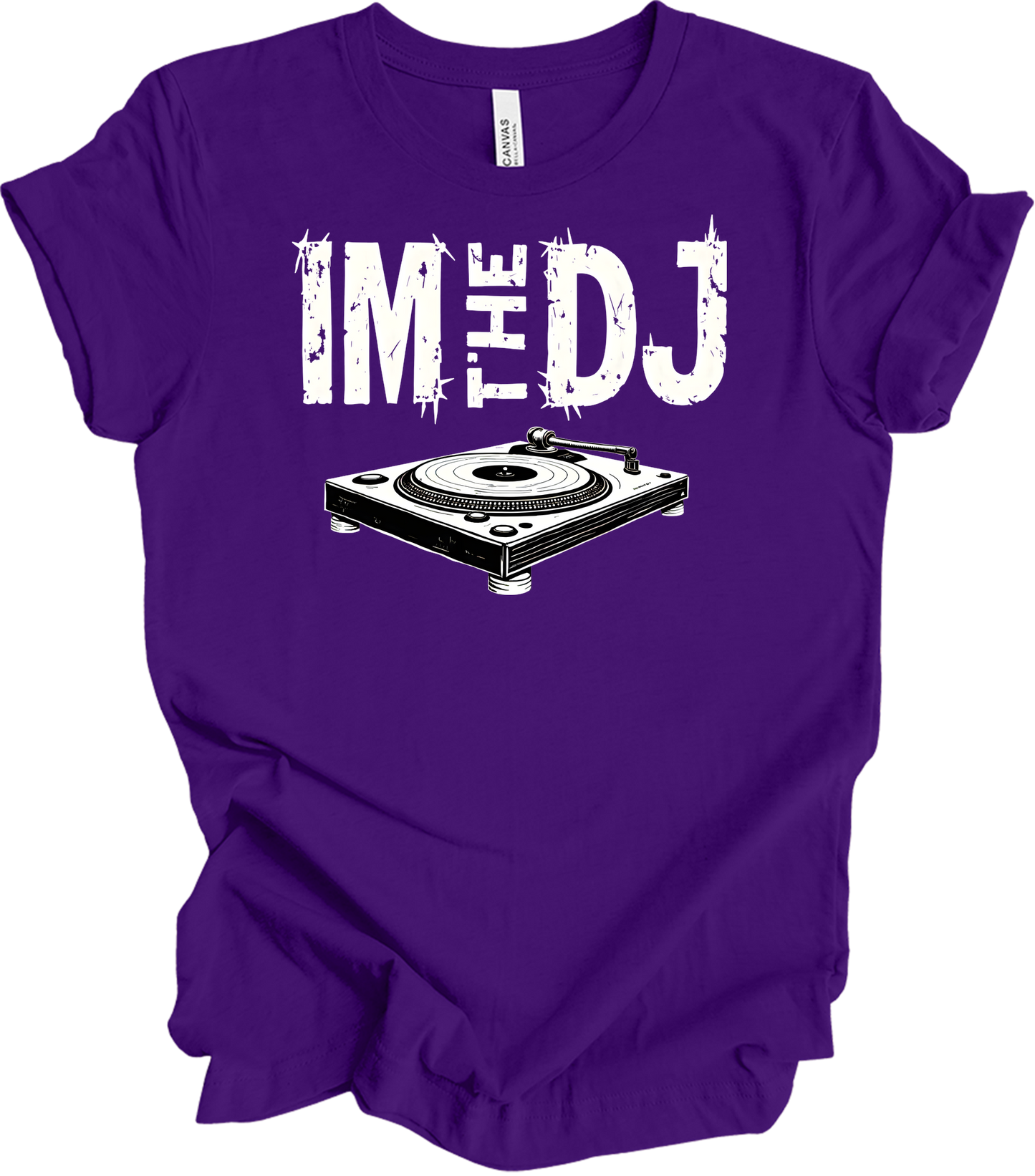 I'm The DJ Music T-Shirt in Team Purple