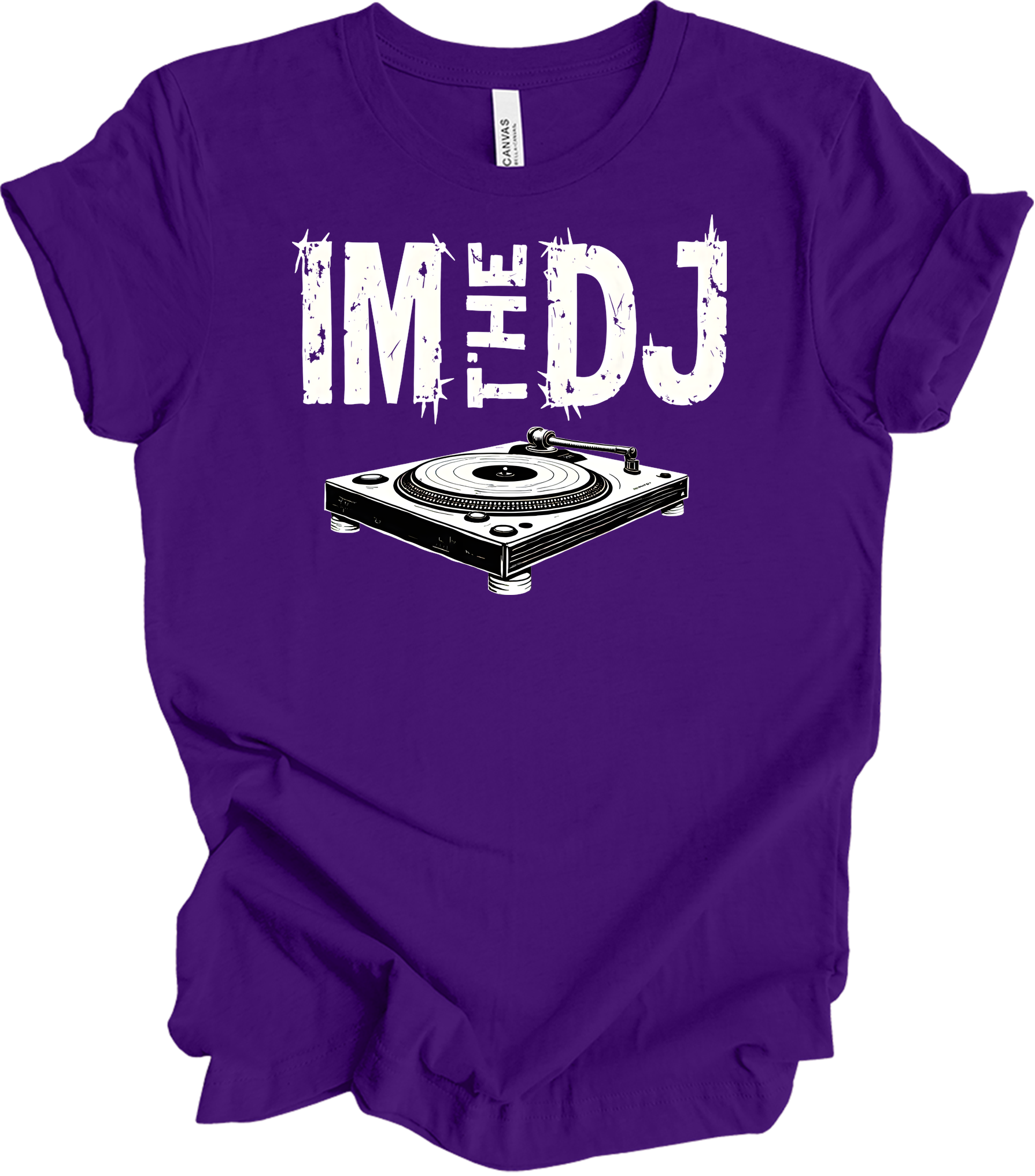 I'm The DJ Music T-Shirt in Team Purple