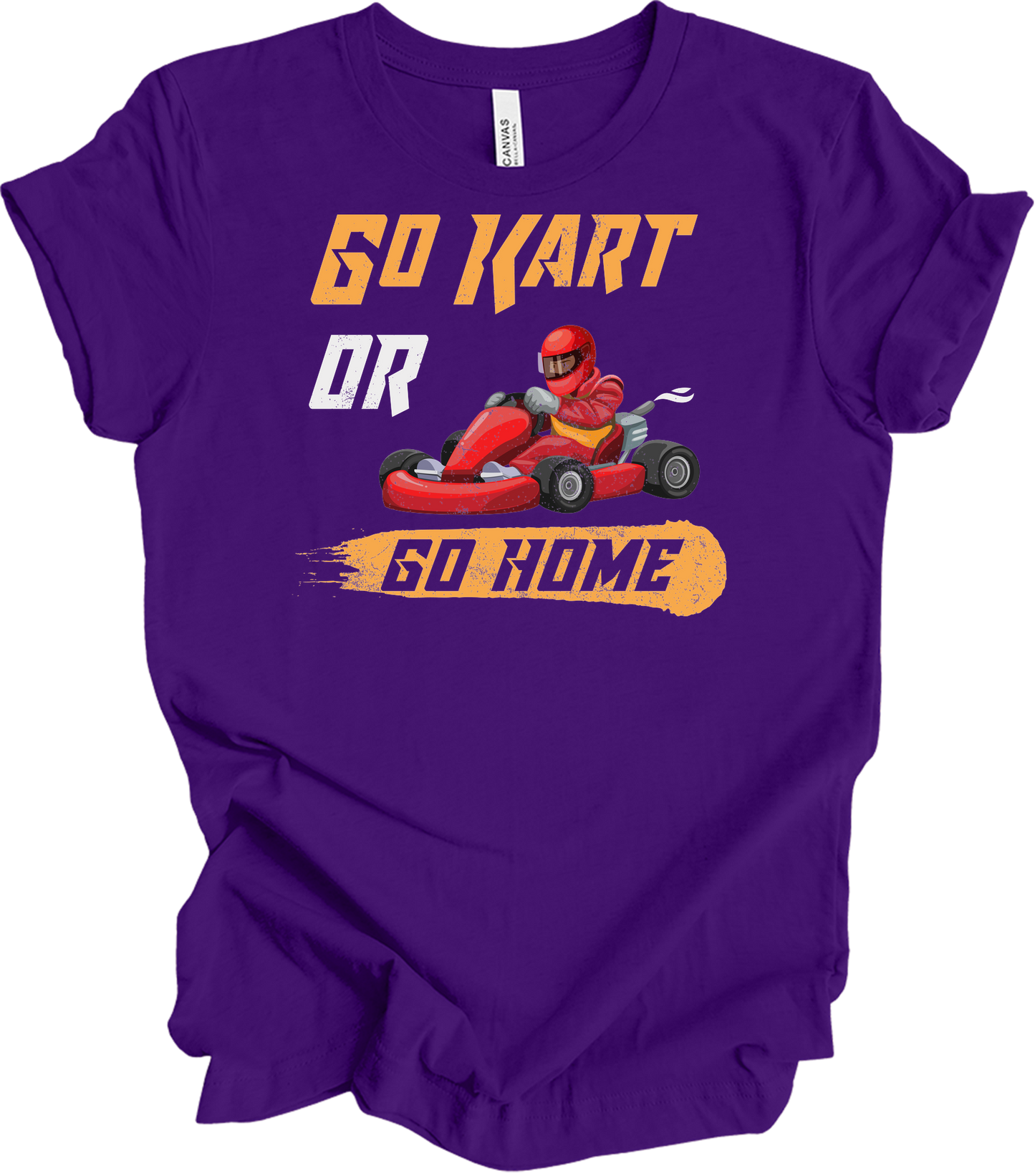 Go Kart or Go Home Racing T-Shirt in Team Purple