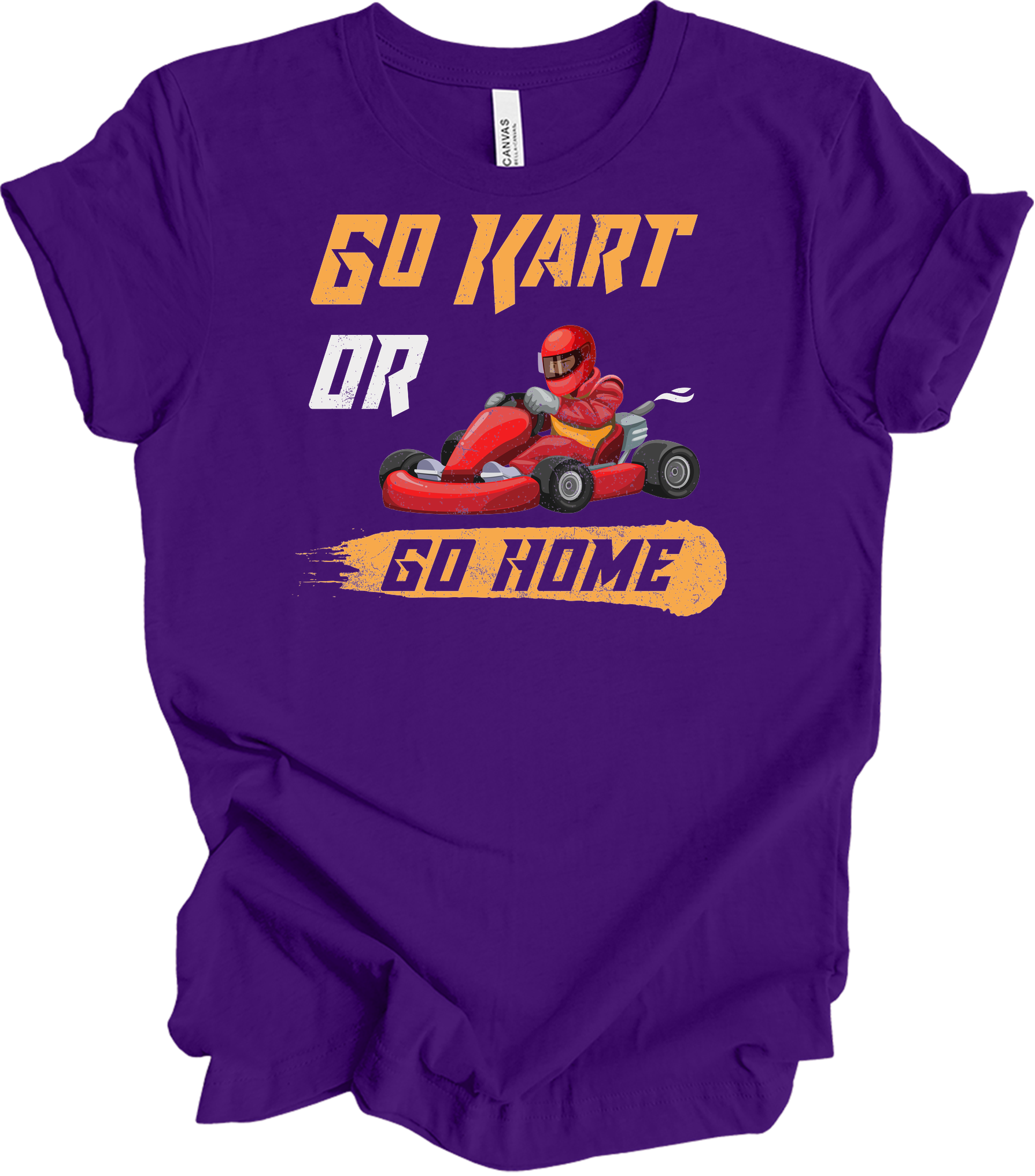 Go Kart or Go Home Racing T-Shirt in Team Purple