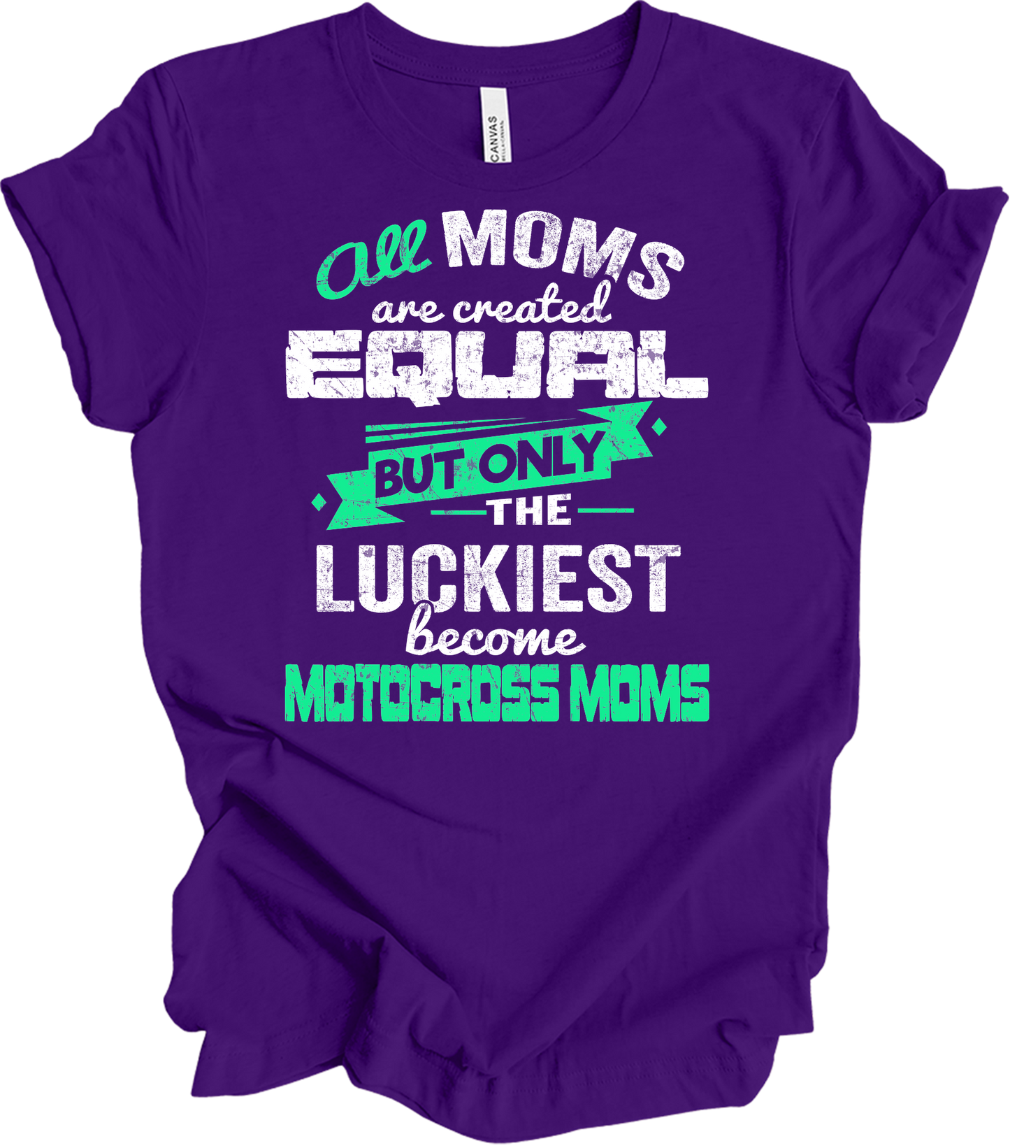 Motocross Mom Luckies T-Shirt in Team Purple