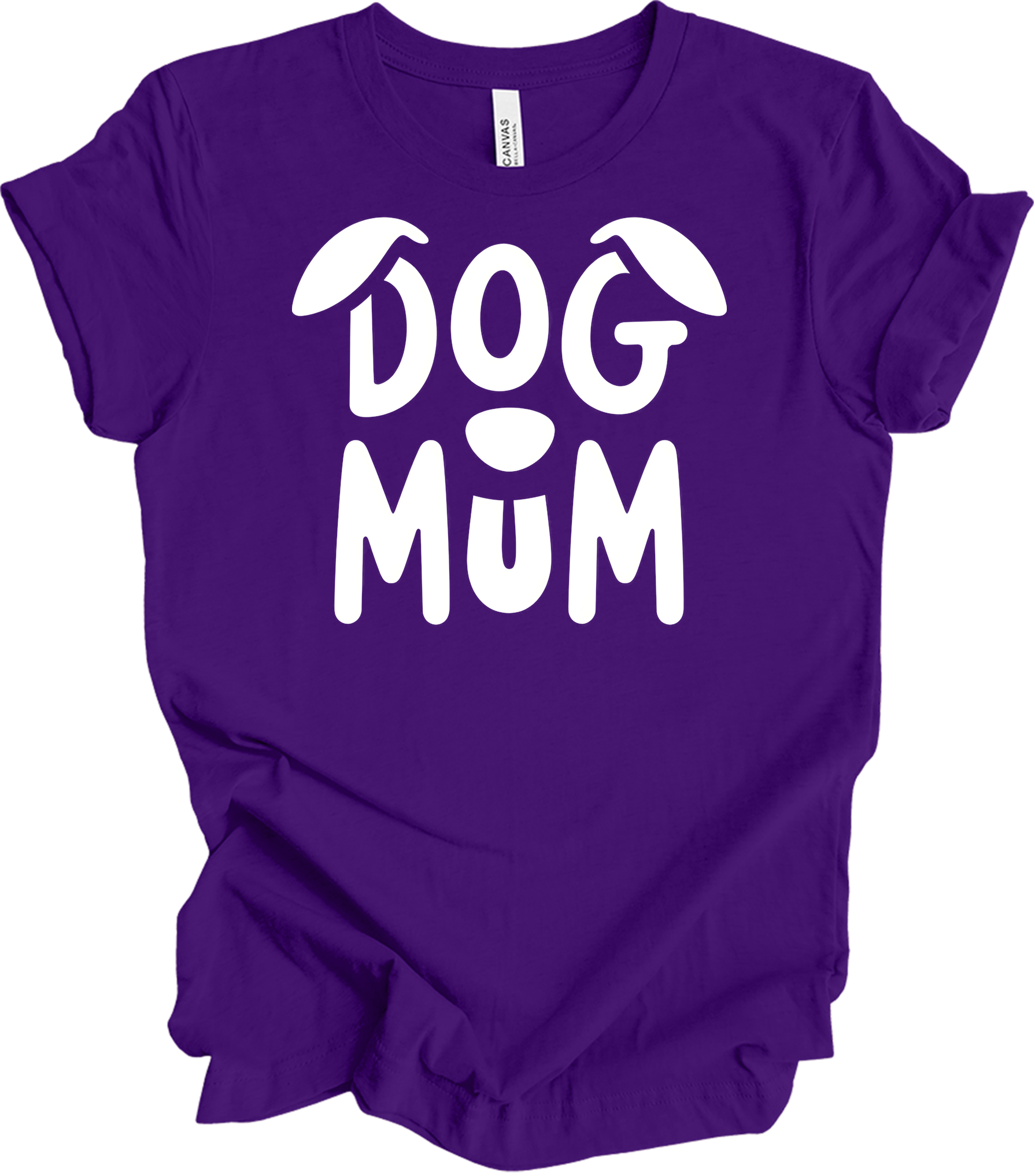Dog Mum Domo Kun T-Shirt in Team Purple