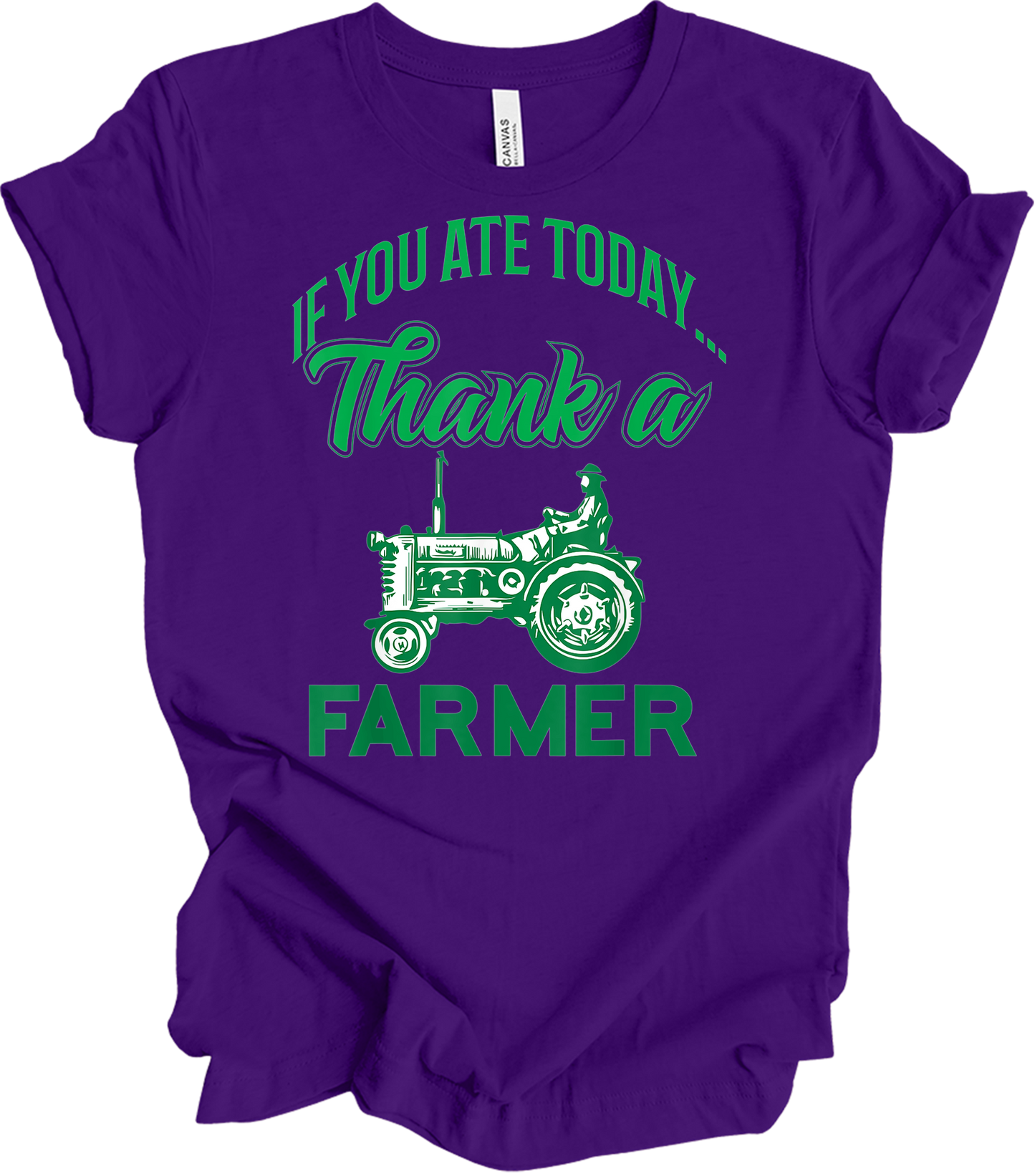 Thank a Farmer T-Shirt in Team Purple