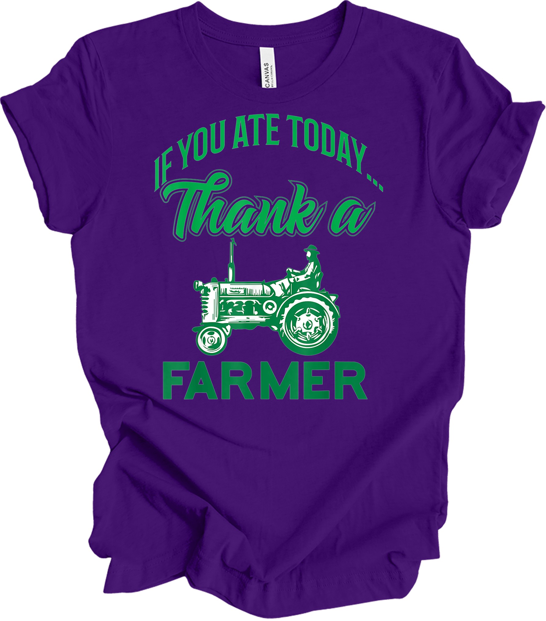 Thank a Farmer T-Shirt in Team Purple