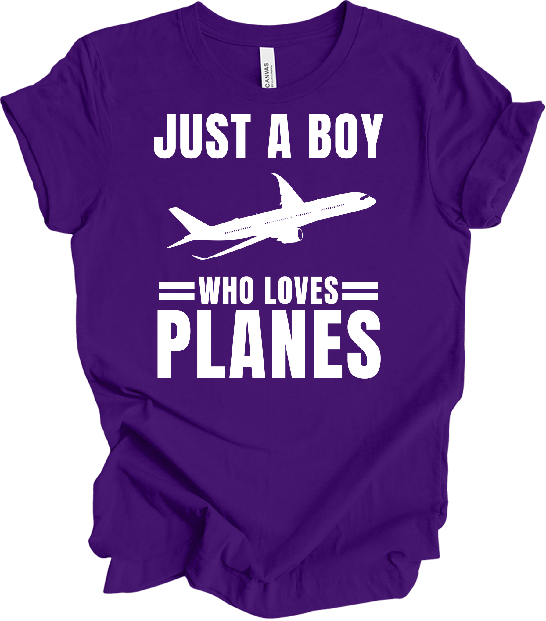 Airplane Pilot - Loves Planes T-Shirt in Team Purple