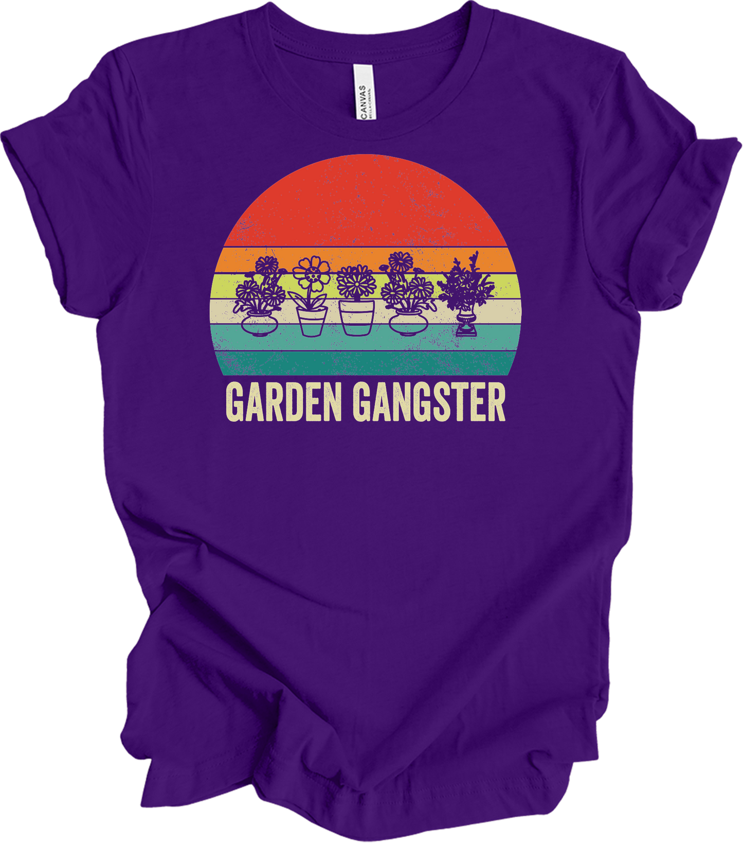 Garden Gangster - Plant Lover Gift T-Shirt in Team Purple