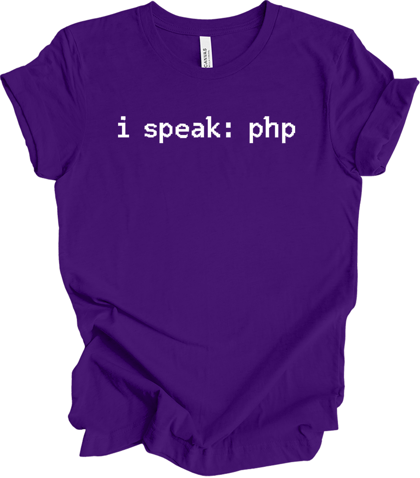 I'm Speaking: PHP T-Shirt in Team Purple