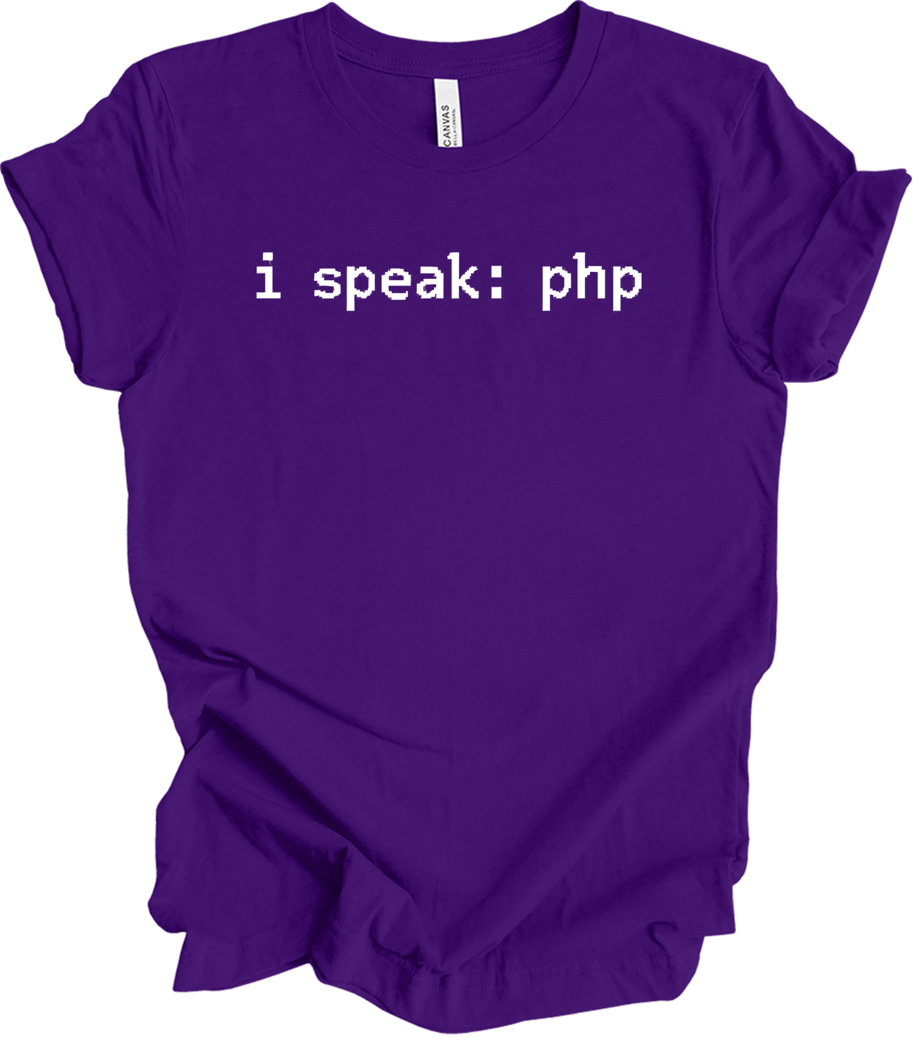 I'm Speaking: PHP T-Shirt in Team Purple