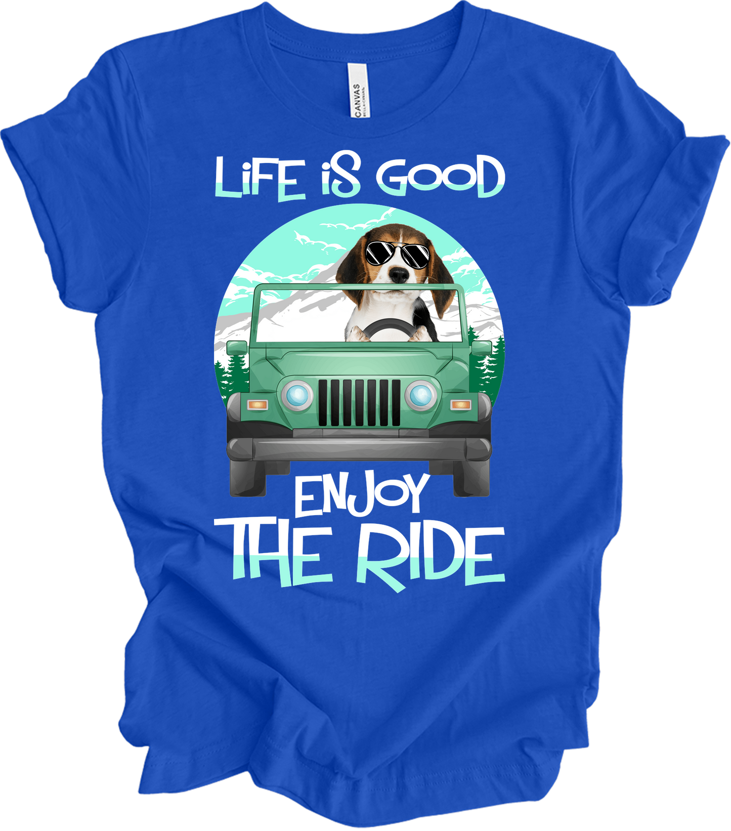 Beagle Life is Good T-Shirt in True Royal