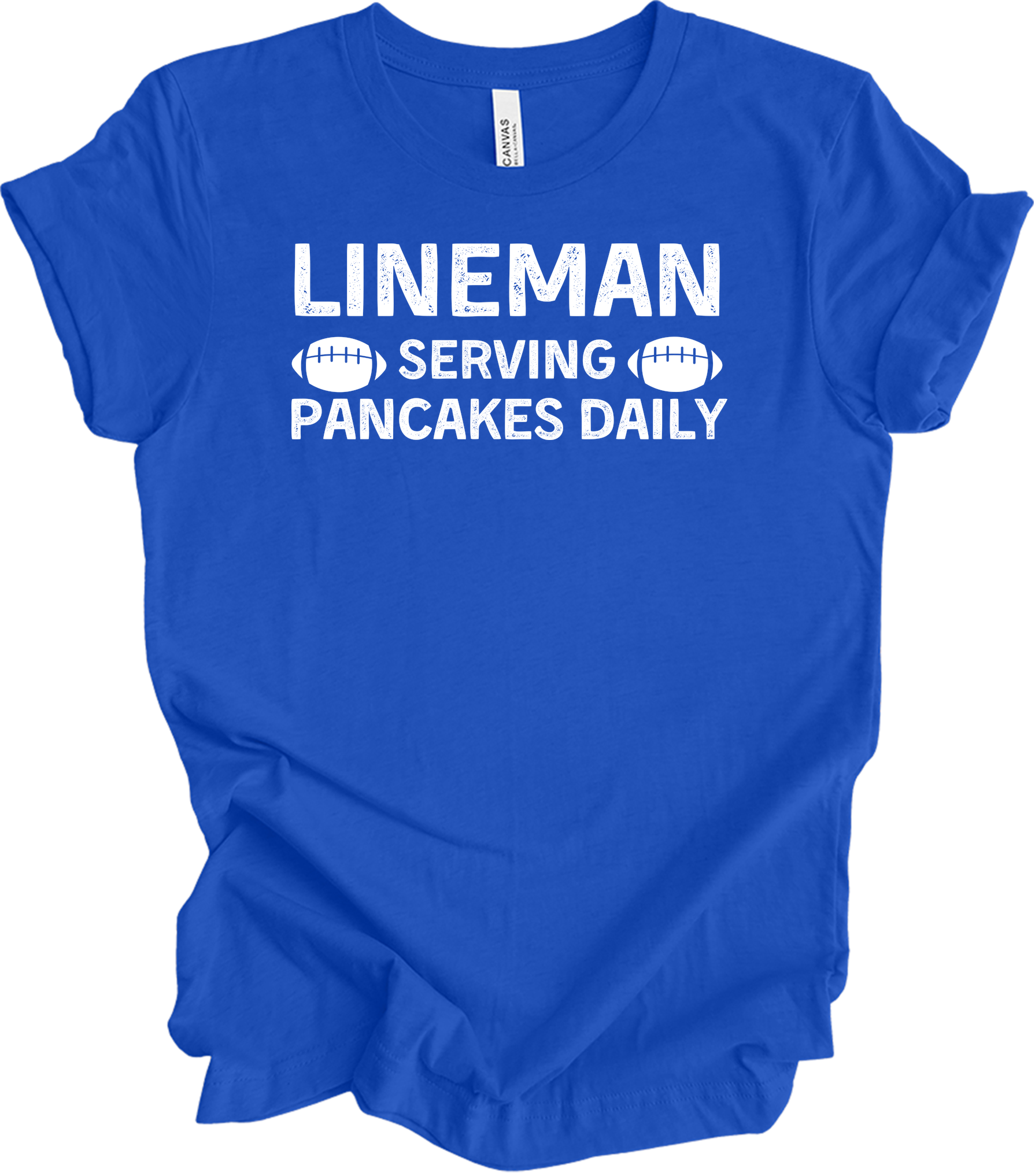 Lineman Pancakes Daily T-Shirt in True Royal
