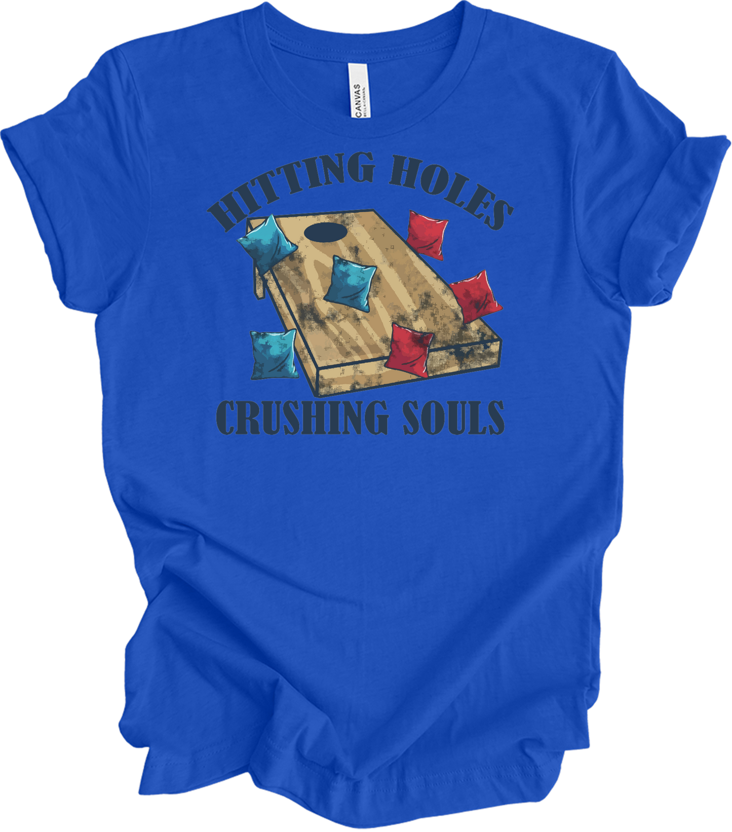 Hitting Holes Crushing Souls T-Shirt in True Royal