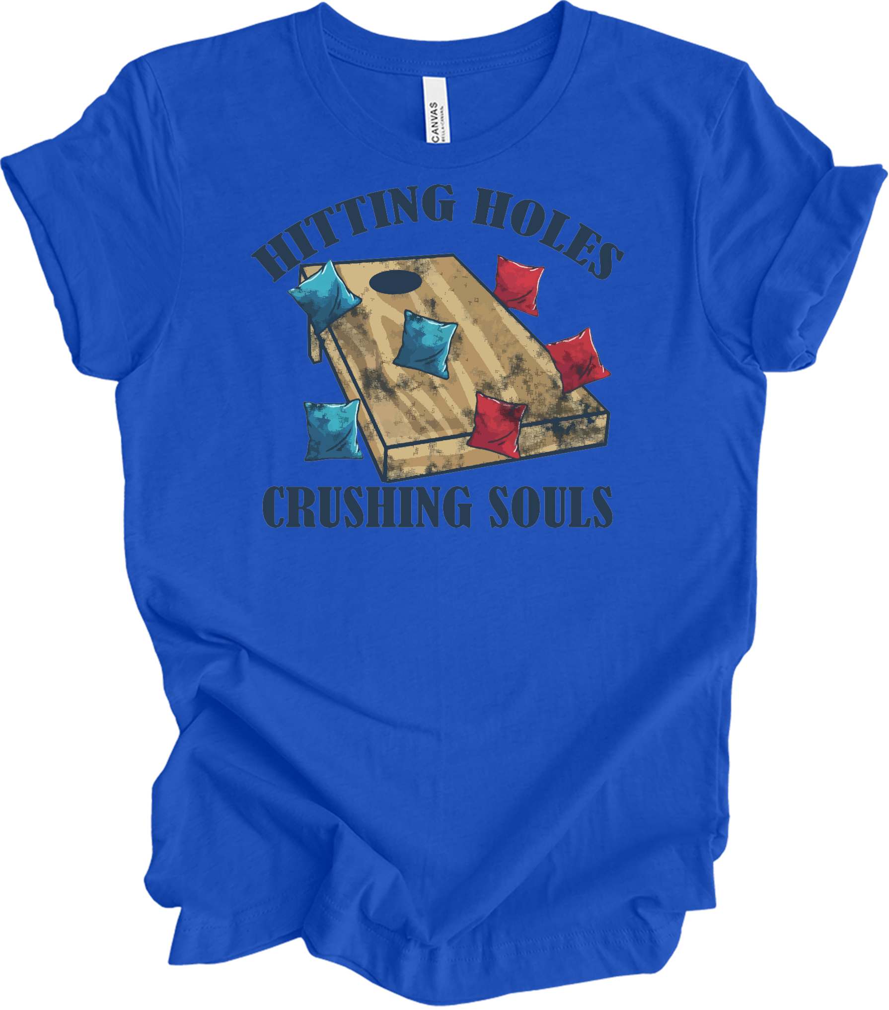 Hitting Holes Crushing Souls T-Shirt in True Royal