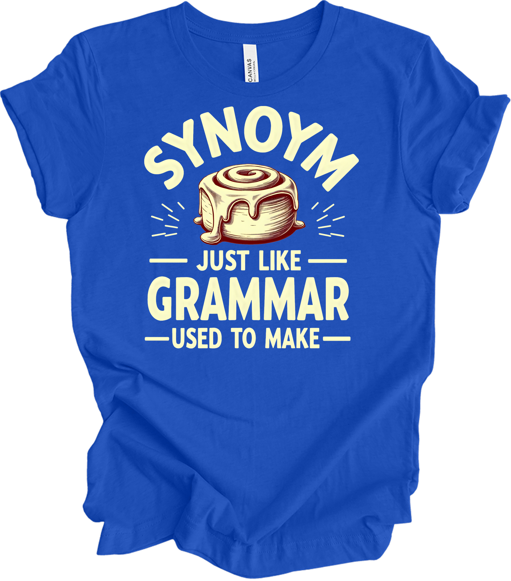 Synonym Cinnamon Roll T-Shirt in True Royal