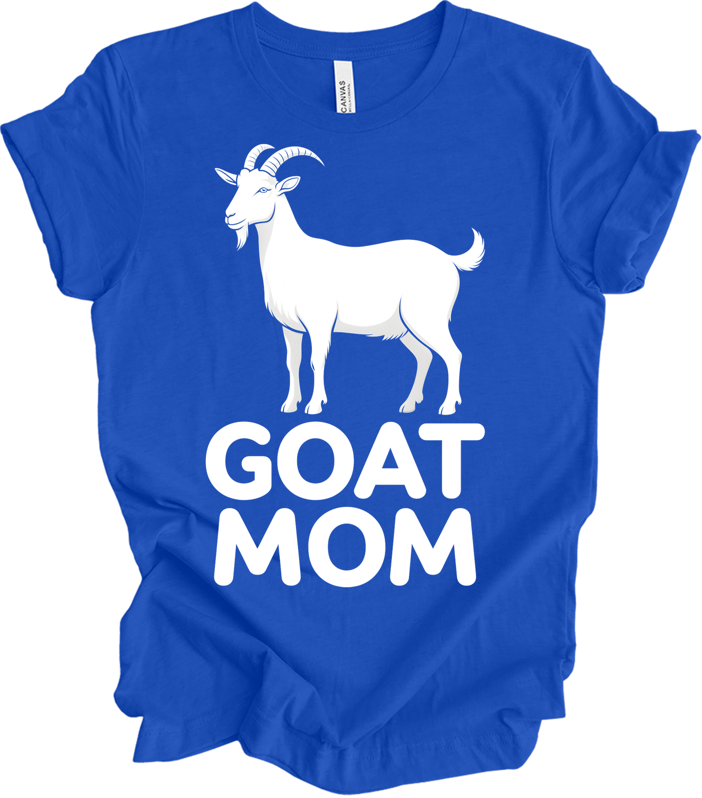 GOAT MOM for Women T-Shirt in True Royal