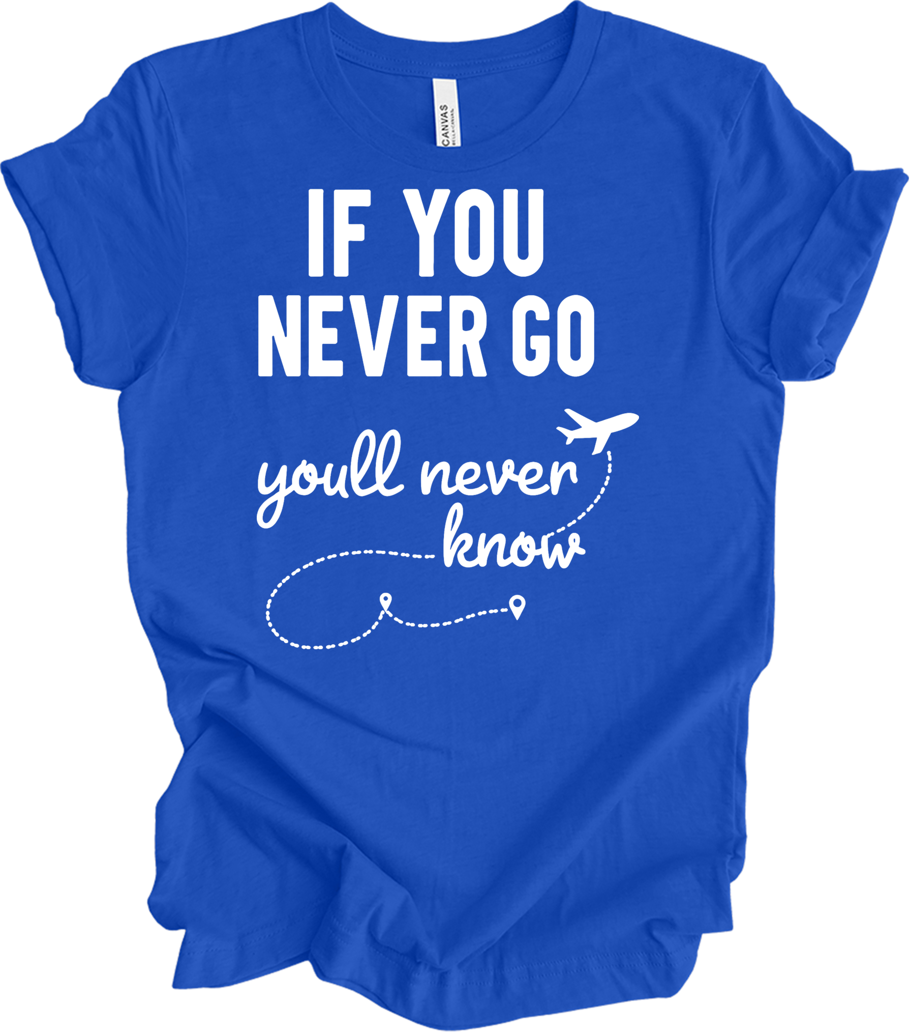 Travel Adventure T-Shirt in True Royal