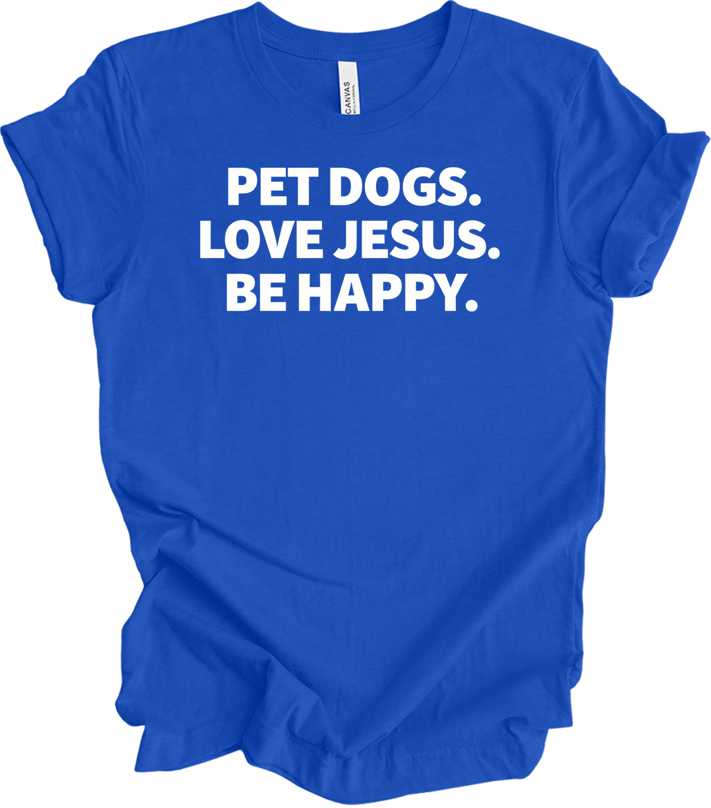 Pet Dogs Love Jesus T-Shirt in True Royal