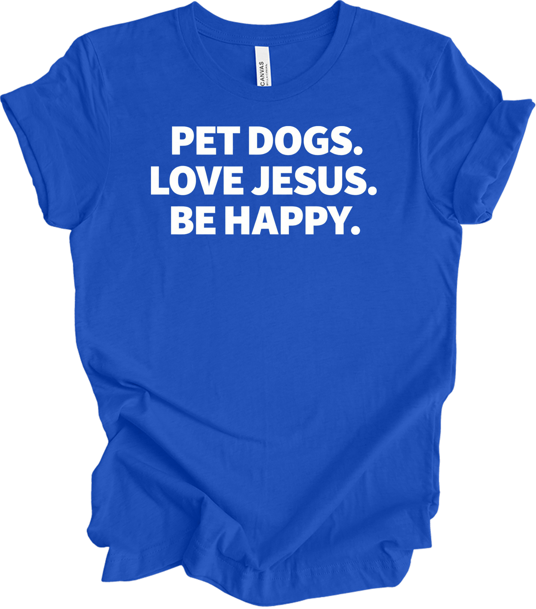 Pet Dogs Love Jesus T-Shirt in True Royal