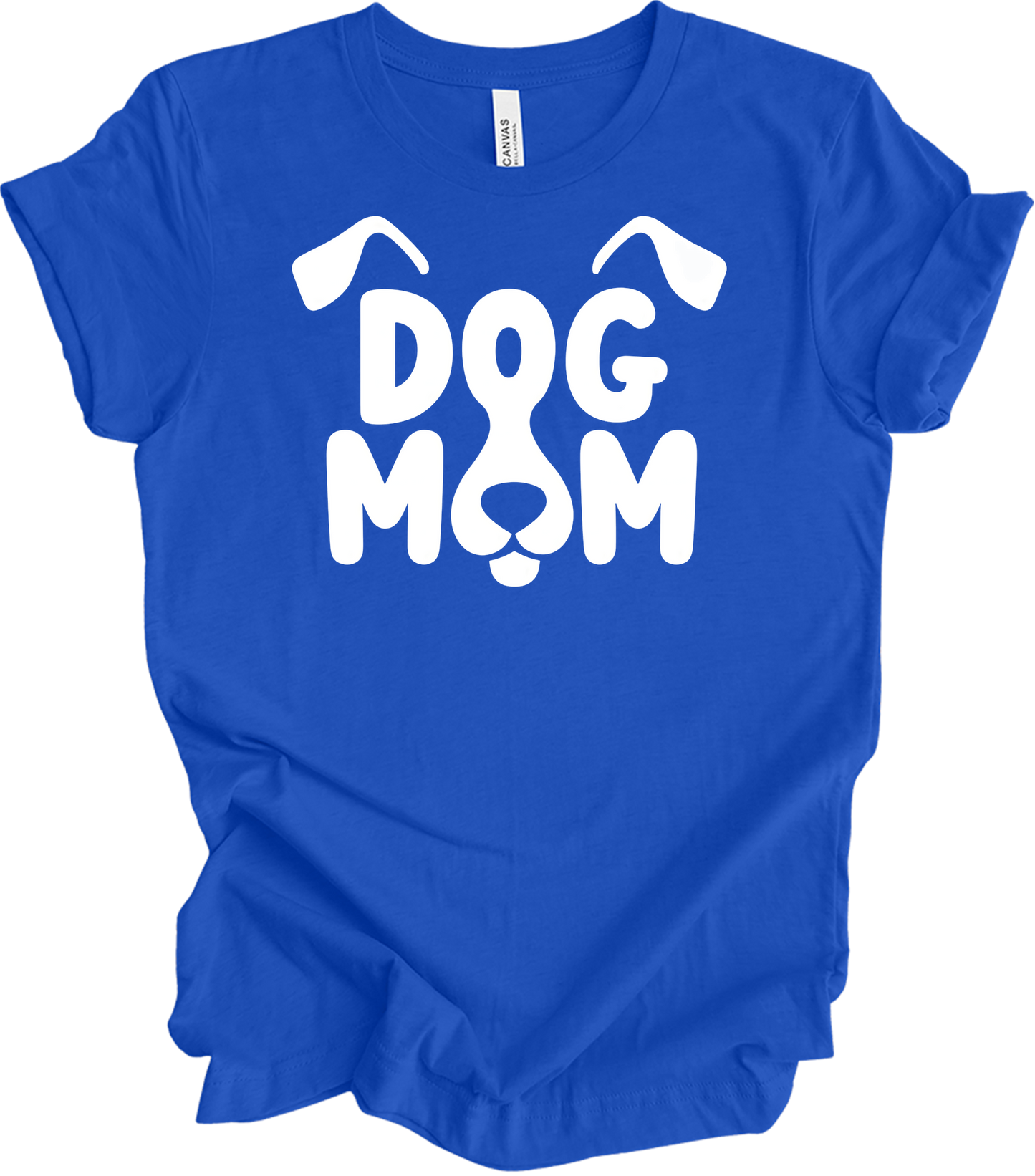 Dog Mom - Cute Gift for Dog Lovers T-Shirt in True Royal