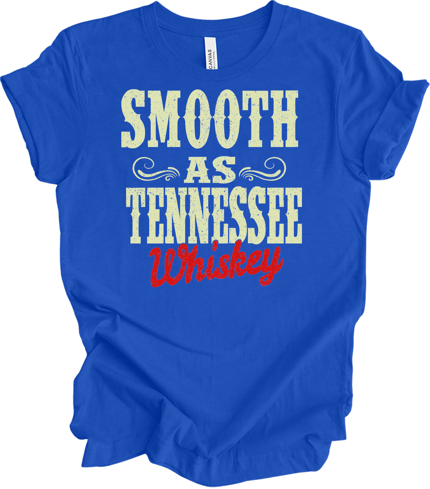Smooth As Tennessee Whiskey T-Shirt in True Royal
