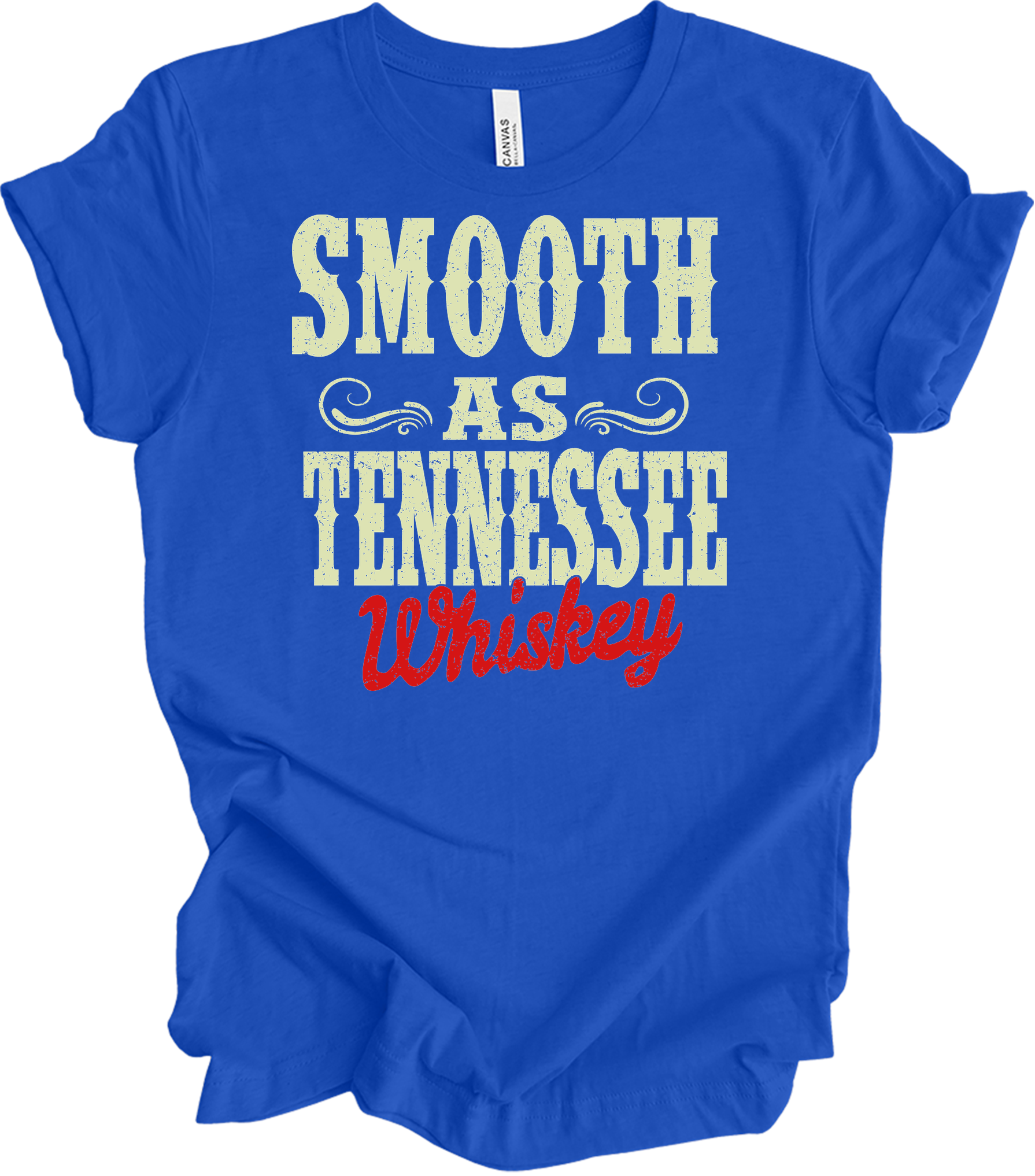 Smooth As Tennessee Whiskey T-Shirt in True Royal