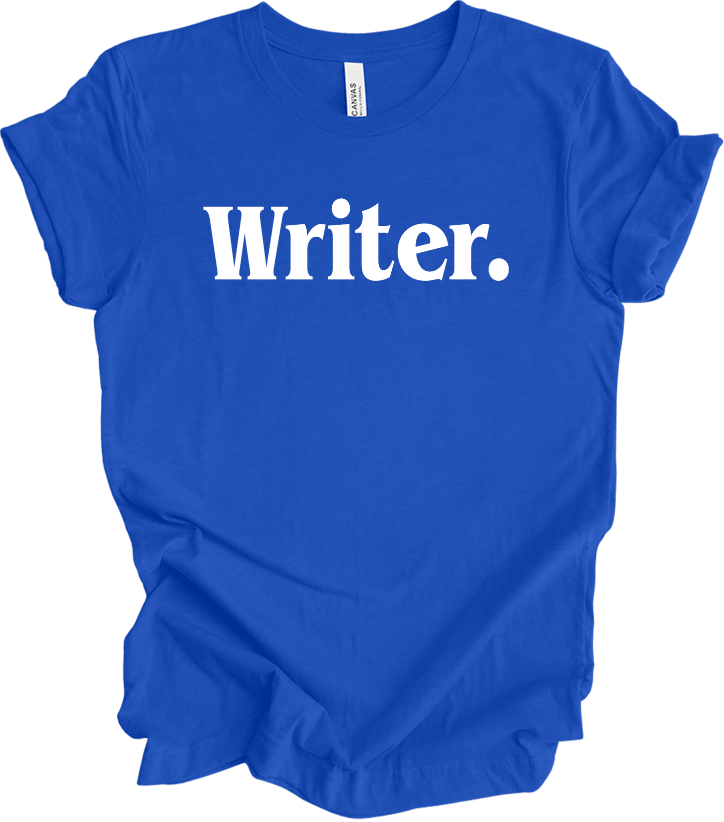 Writer Funny Writing Book Author Novelist Gift T-Shirt in True Royal