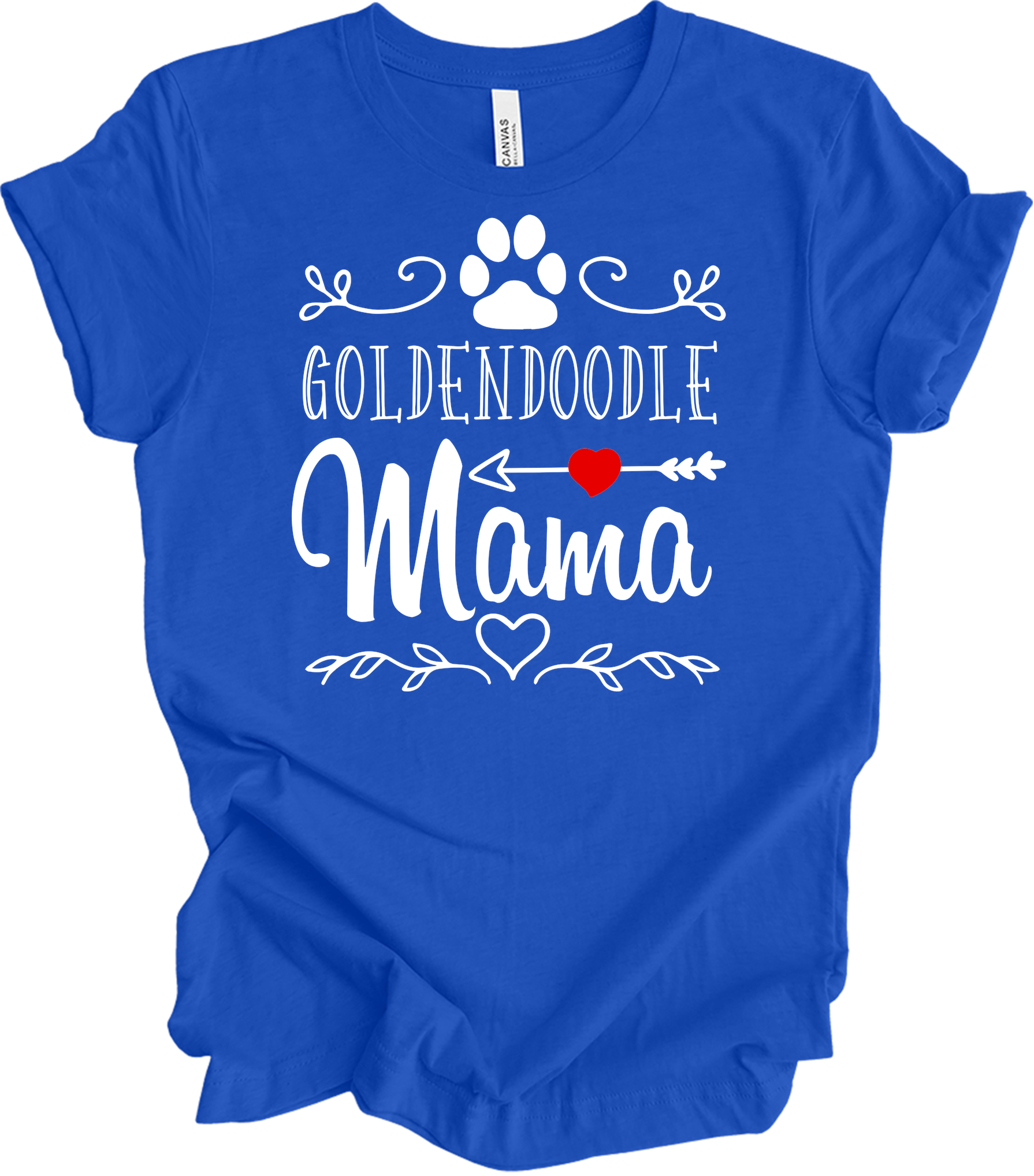 Goldendoodle Mama - Dog Lover Gift T-Shirt in True Royal