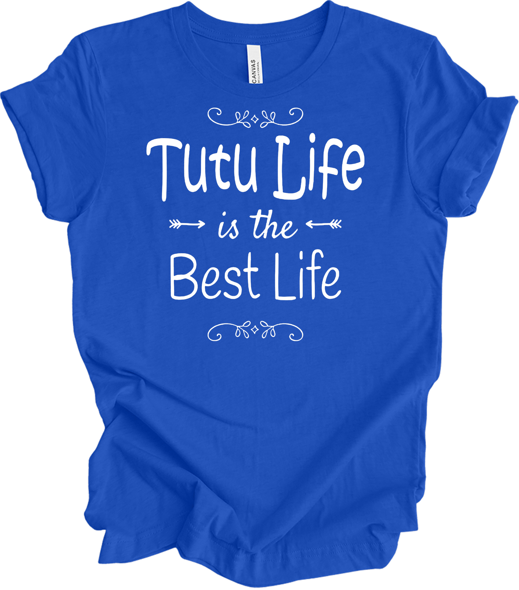 Tutu Life is the Best Life T-Shirt in True Royal