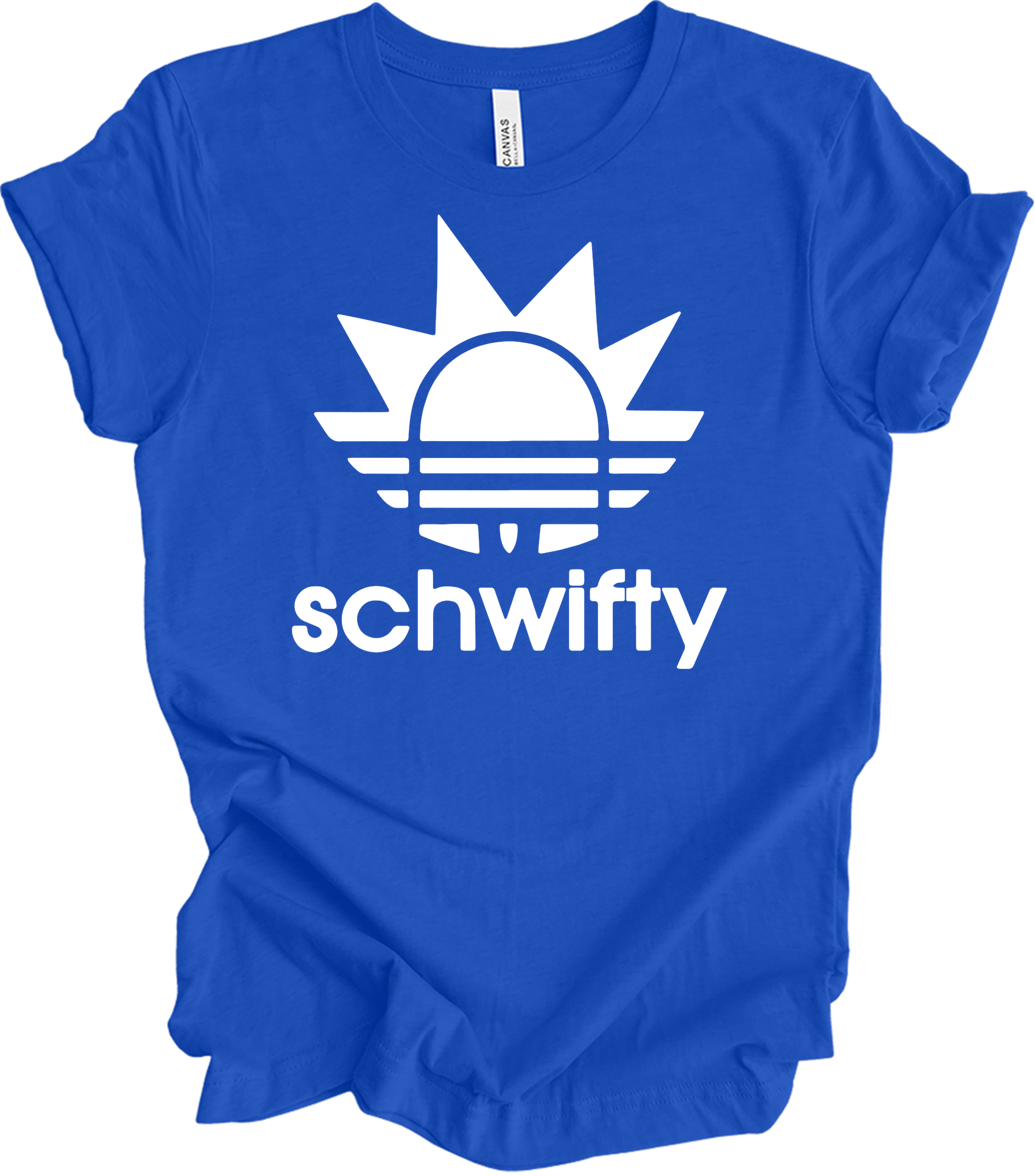 Schwifty Logo Parody T-Shirt in True Royal