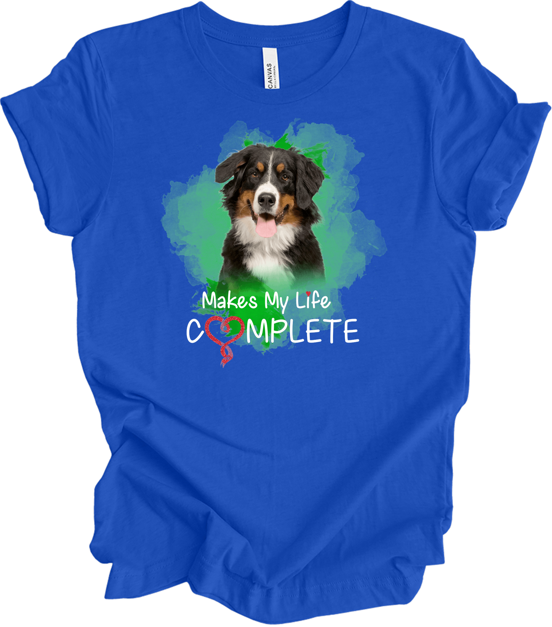 Bernese Mountain Dog Complete T-Shirt in True Royal