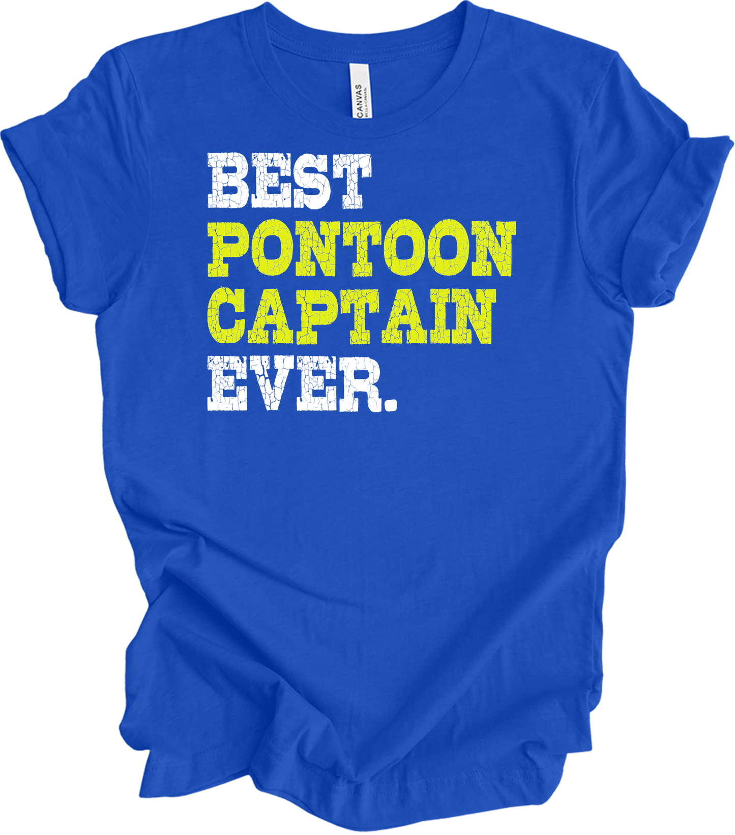 Best Pontoon Captain Ever T-Shirt in True Royal