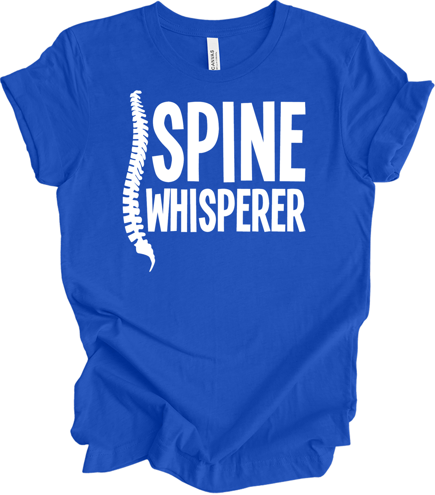 Spine Whisperer Chiropractor T-Shirt in True Royal