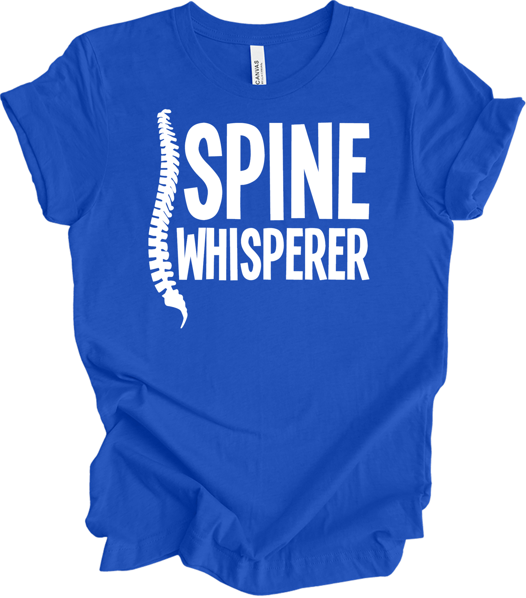 Spine Whisperer Chiropractor T-Shirt in True Royal