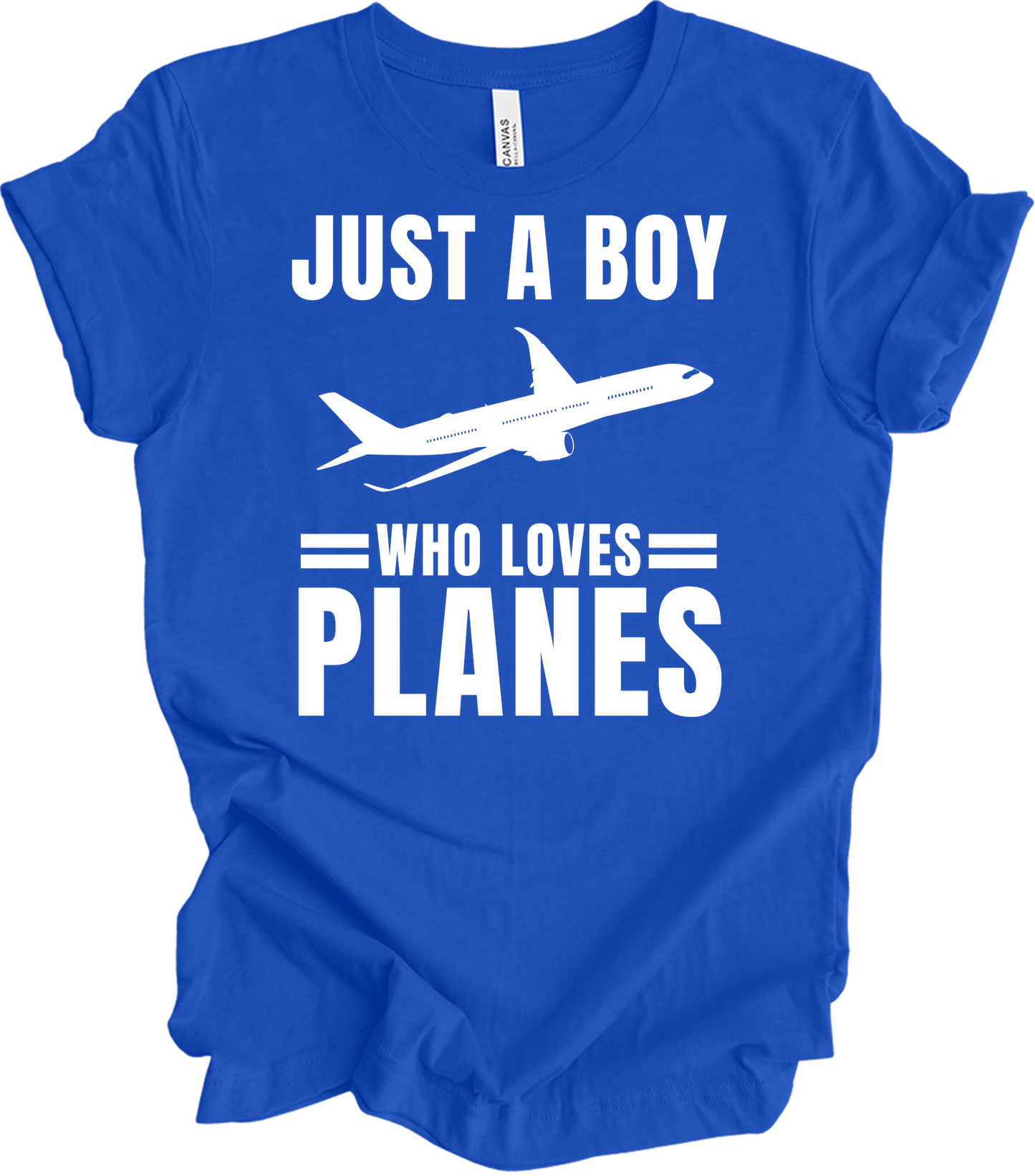 Airplane Pilot - Loves Planes T-Shirt in True Royal