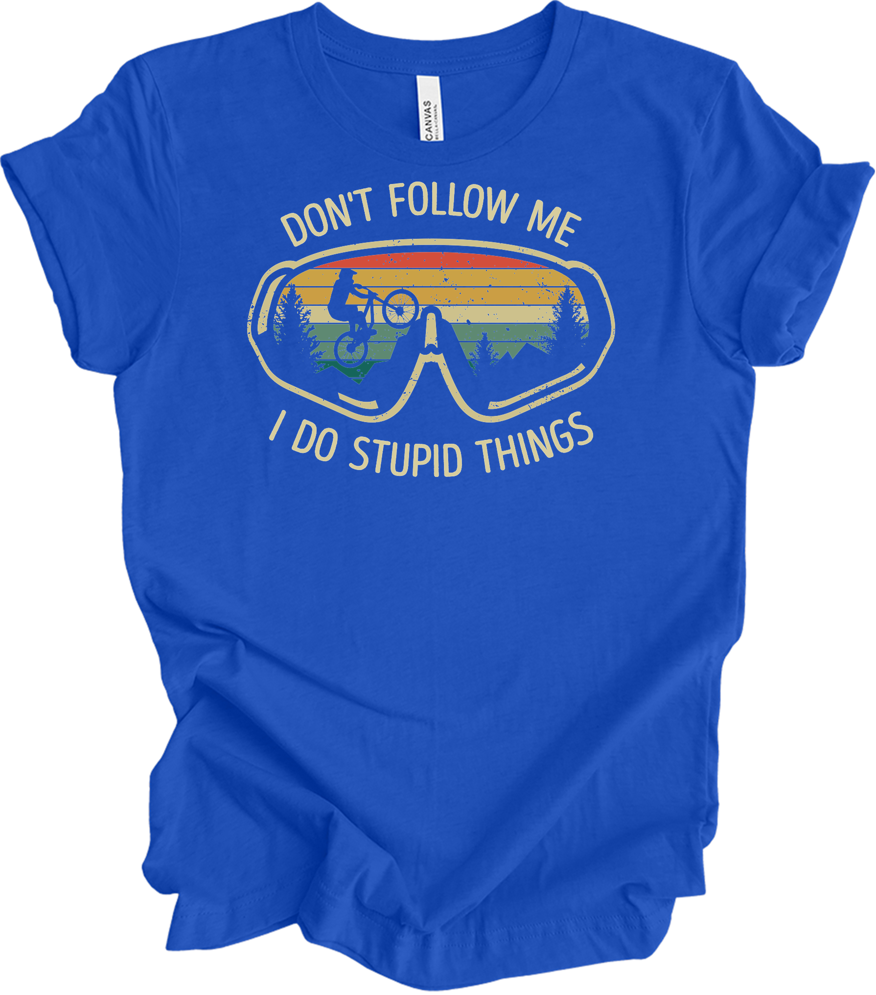 Don't Follow Me MTB T-Shirt in True Royal