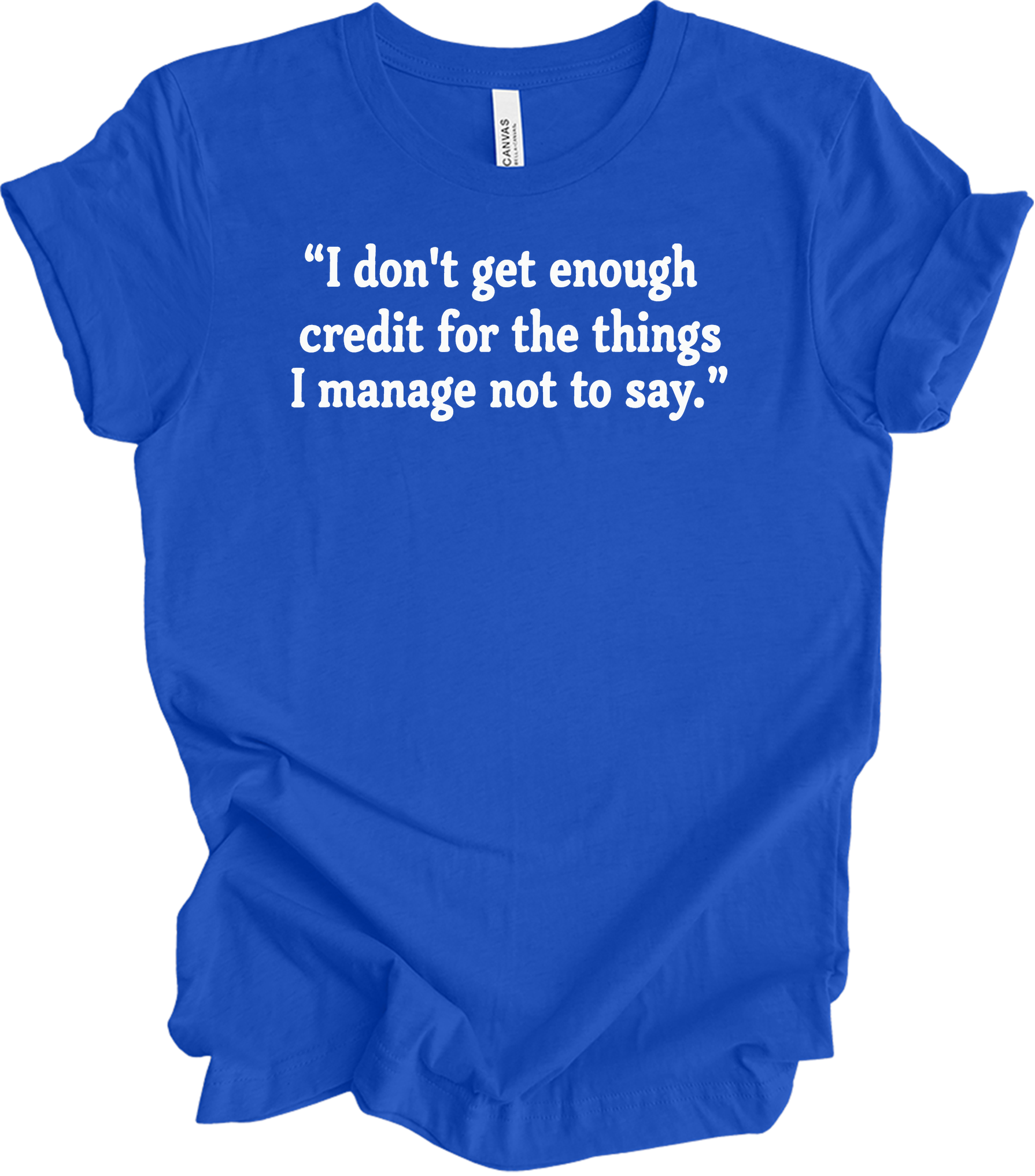Credit Manager Humor T-Shirt in True Royal