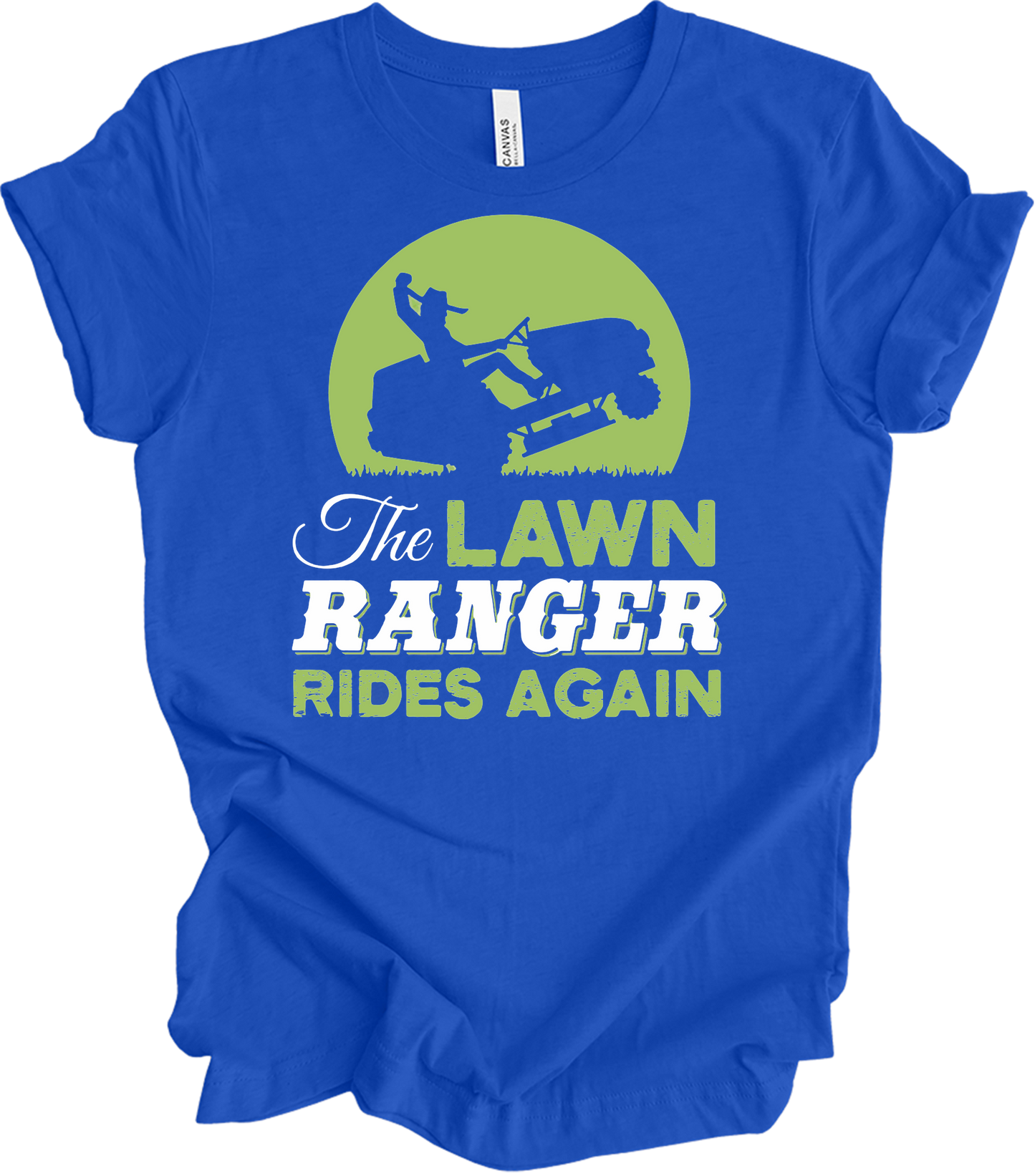 The Lawn Ranger Rides Again T-Shirt in True Royal