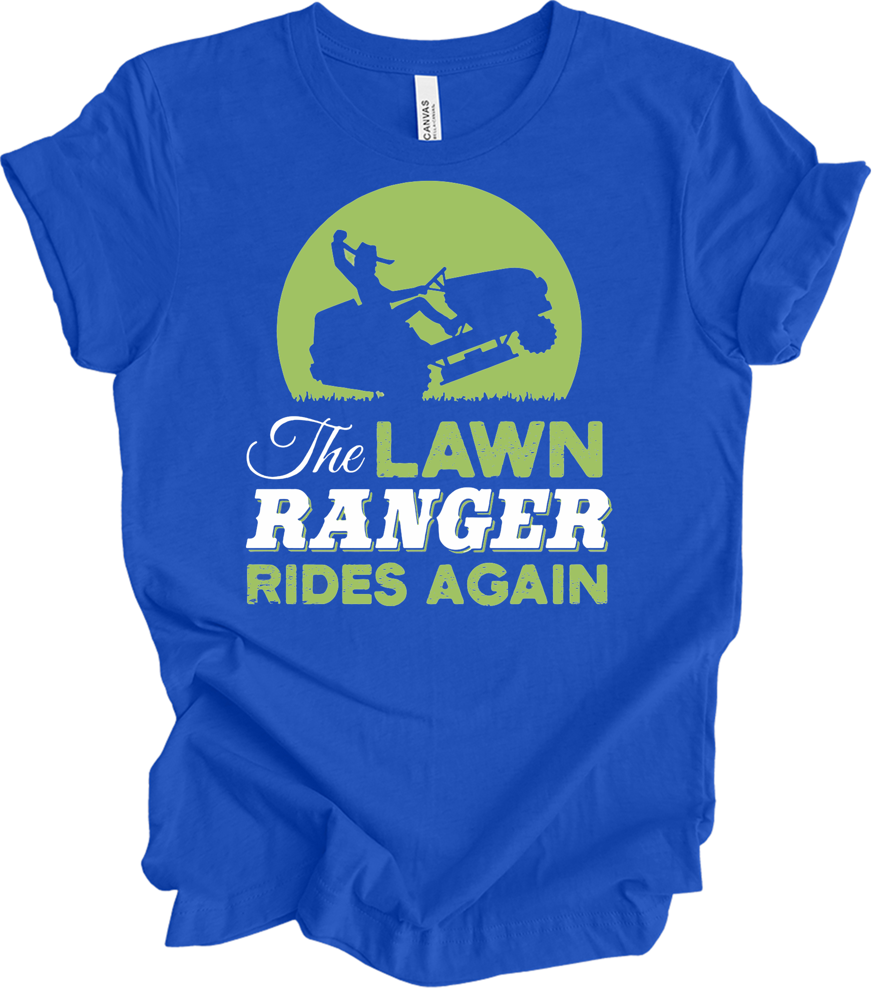 The Lawn Ranger Rides Again T-Shirt in True Royal