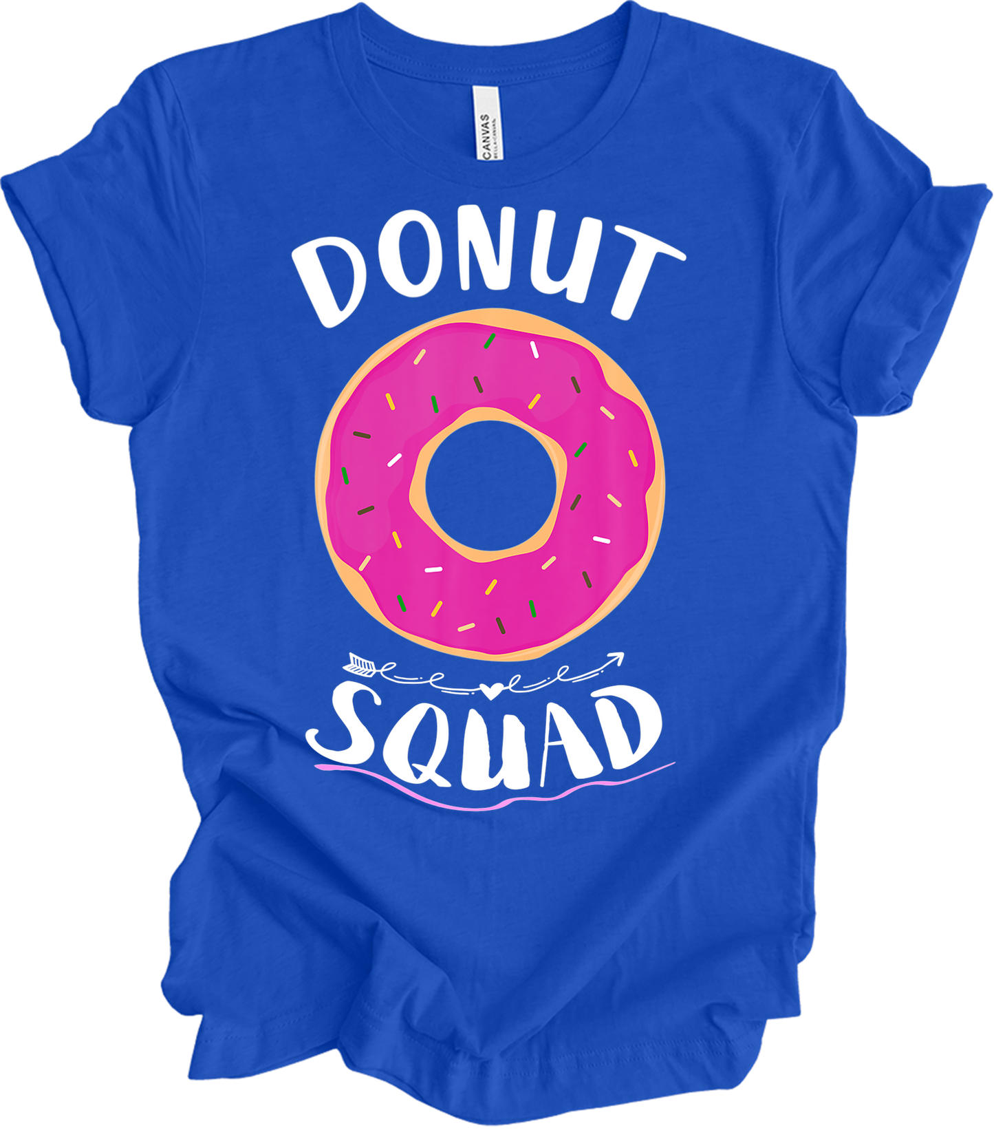 Donut Squad - Funny Foodie Gift T-Shirt in True Royal