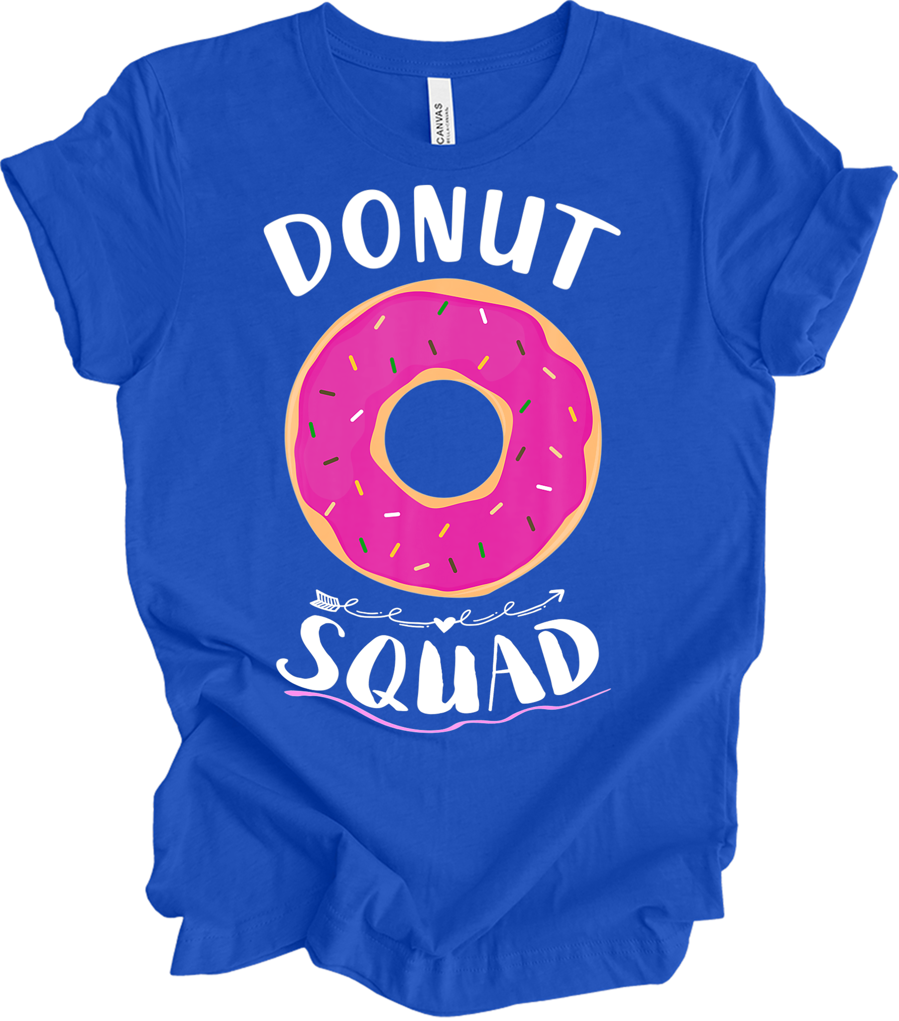 Donut Squad - Funny Foodie Gift T-Shirt in True Royal