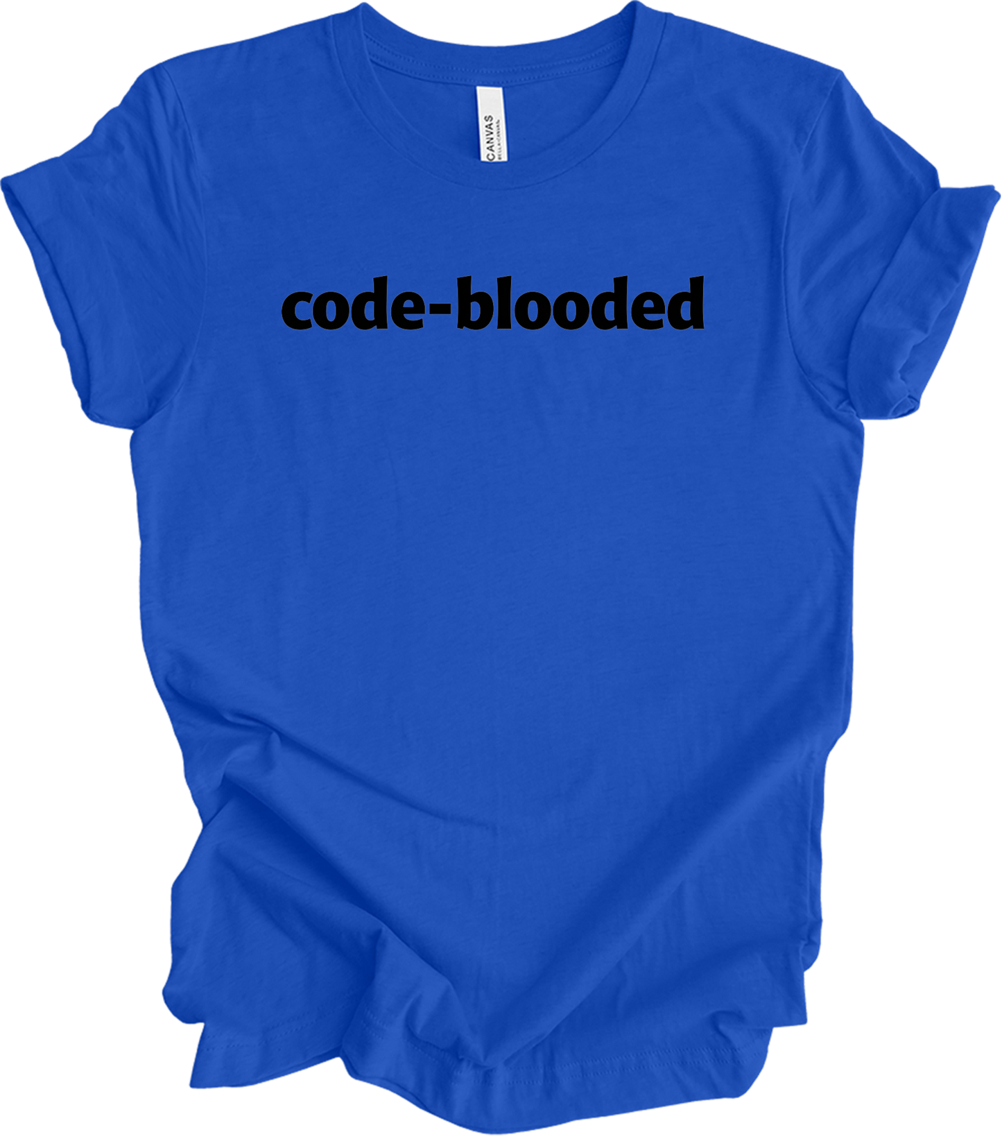 Code Blooded Programmer T-Shirt in True Royal