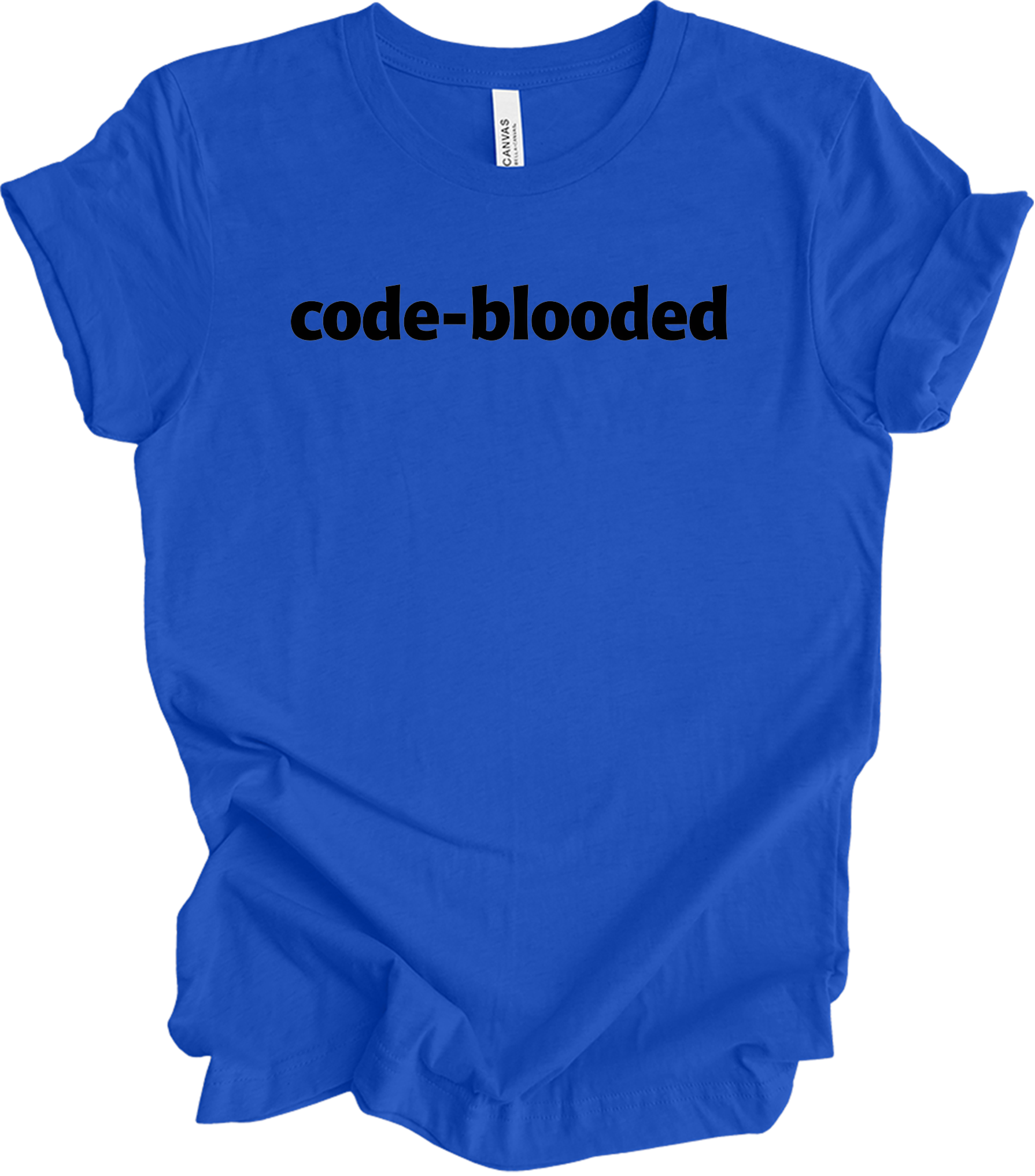 Code Blooded Programmer T-Shirt in True Royal